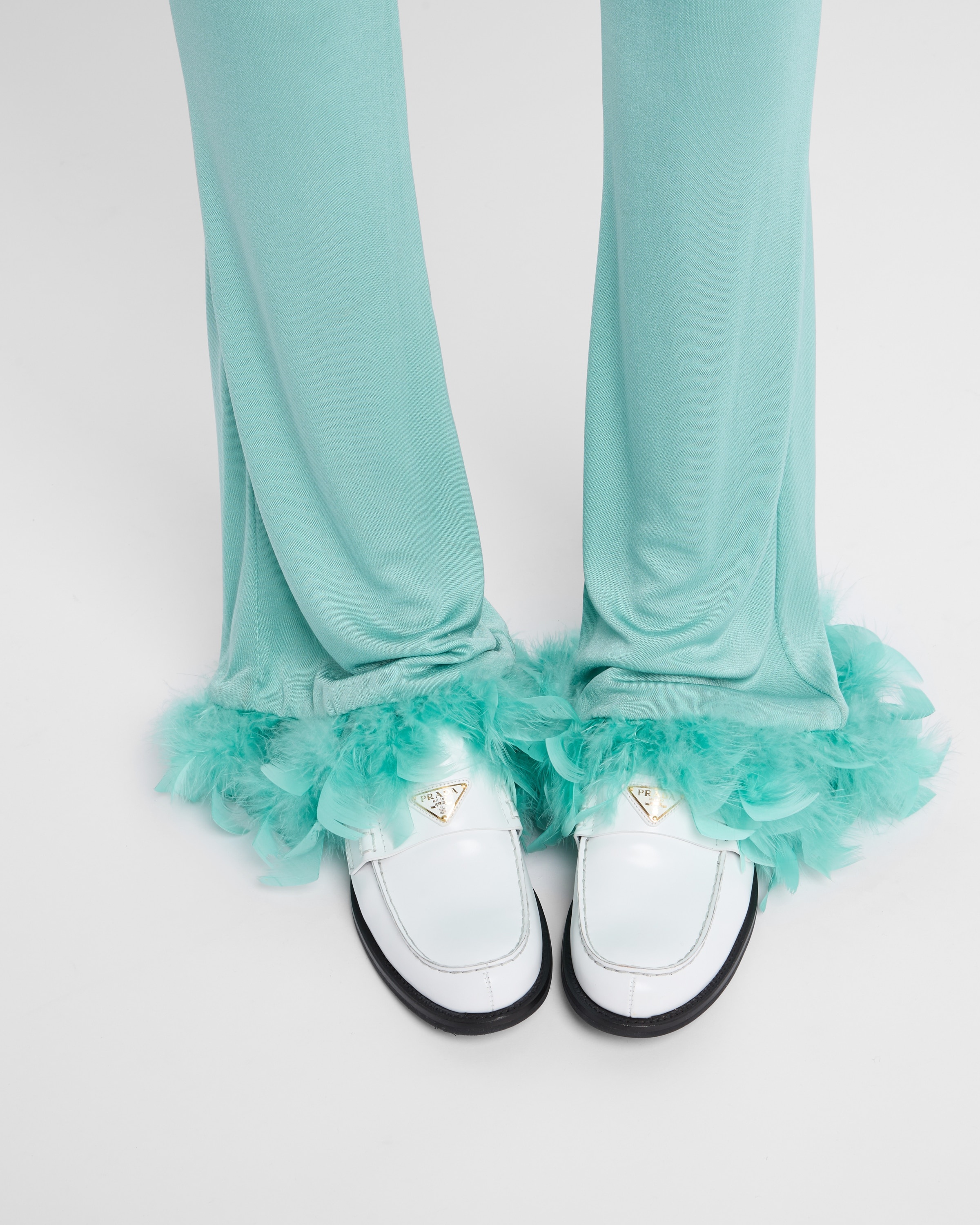 Brushed leather loafers - 7