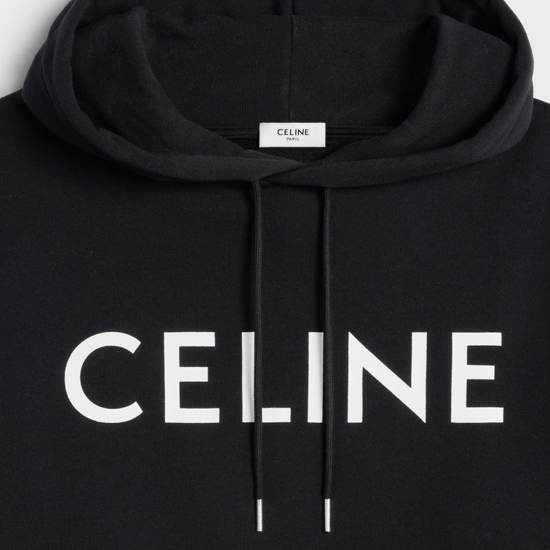 CELINE LOOSE HOODIE IN COTTON FLEECE 4