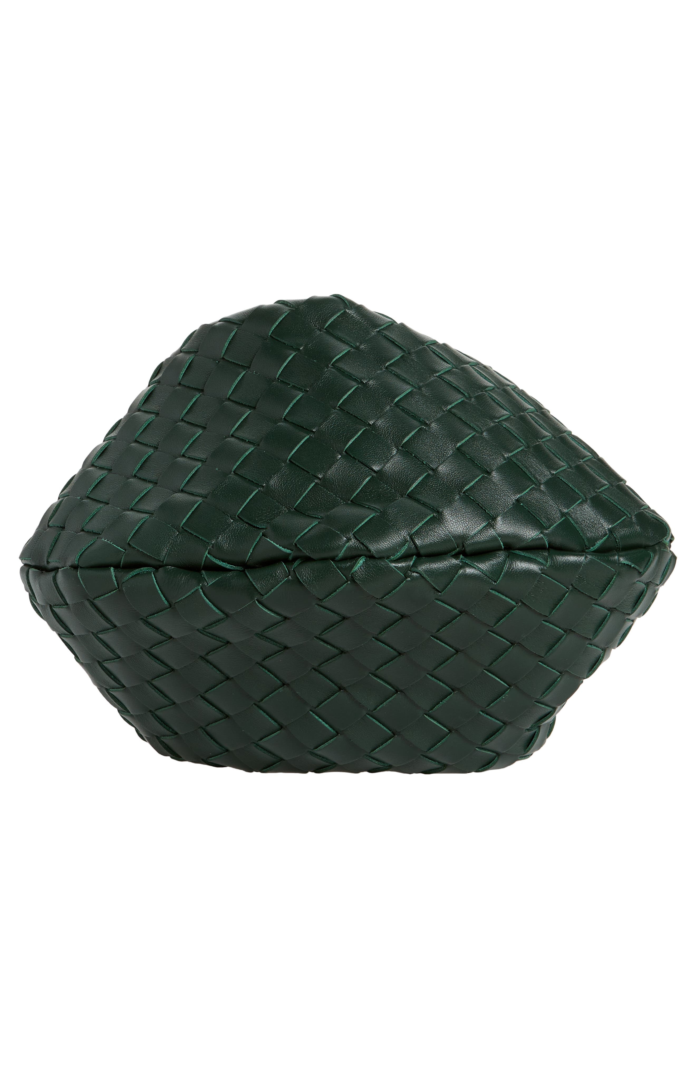 Medium Half Moon Woven Top Handle Bag - 6