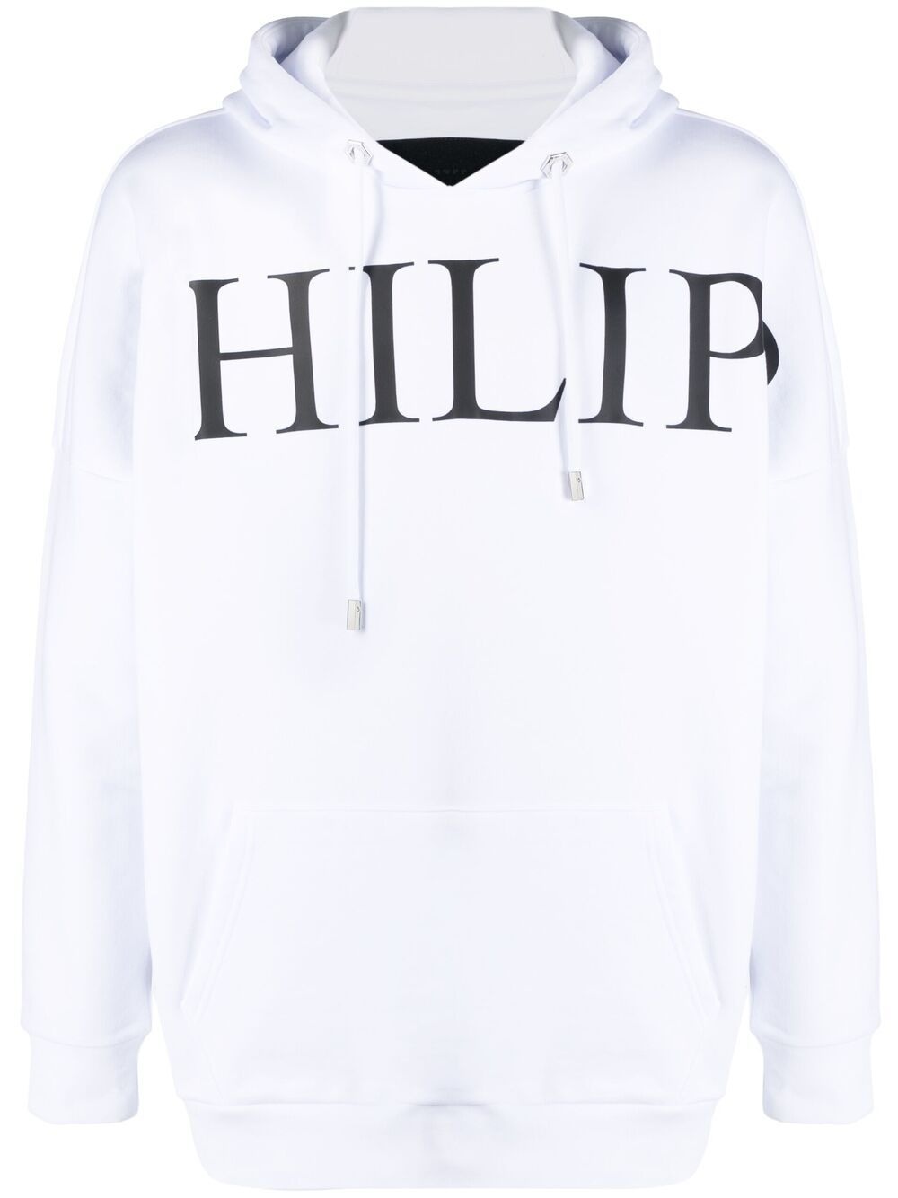 logo-print cotton-blend hoodie - 1