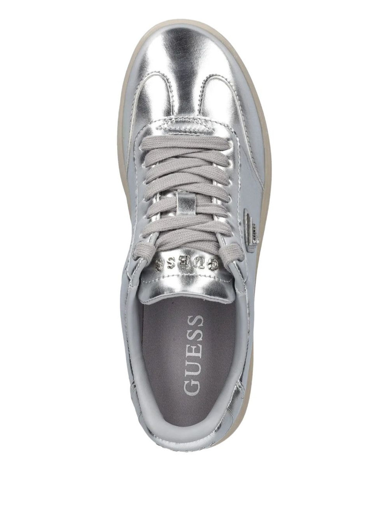 Jazlie metallic-effect leather low-top sneakers 4
