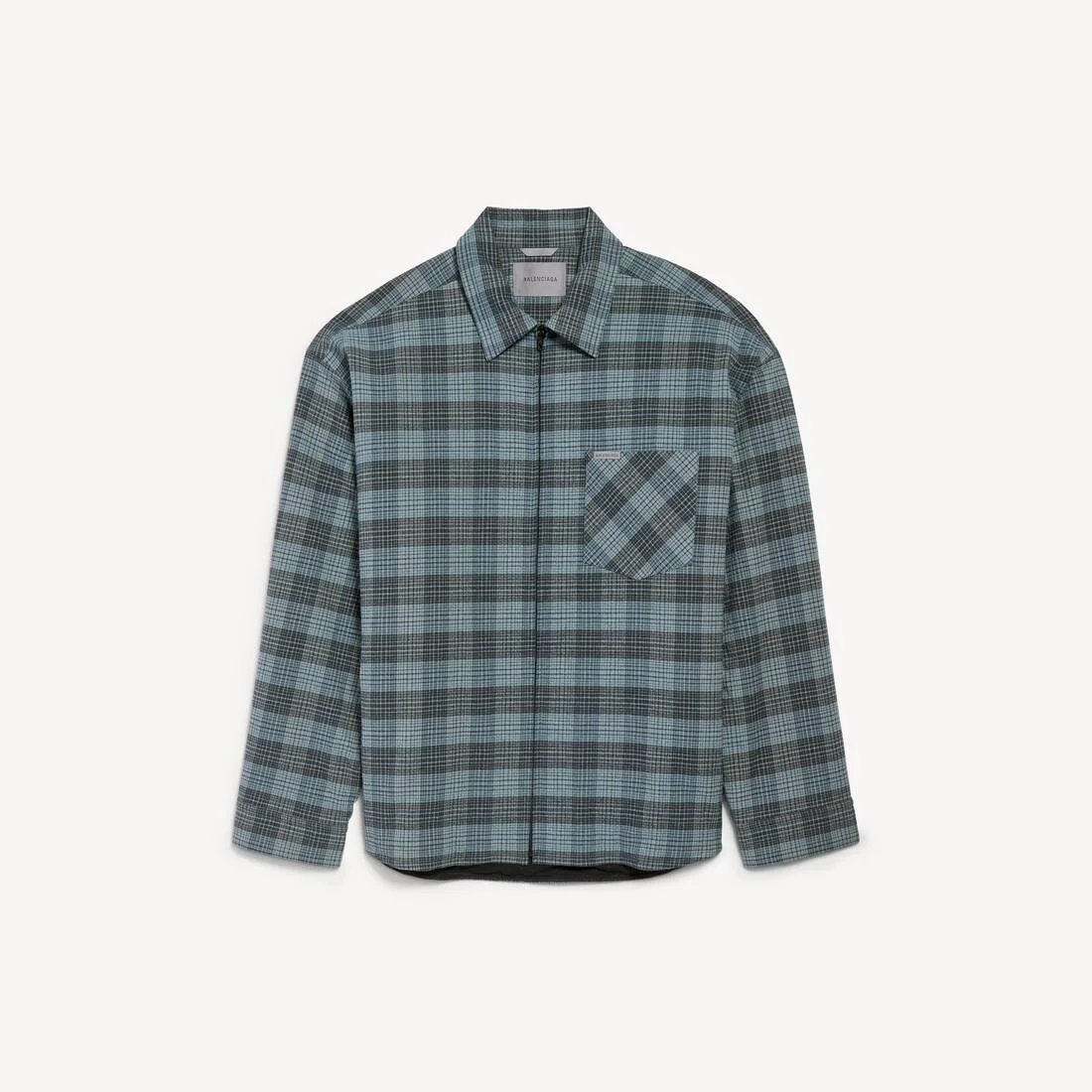 Men's Padded Overshirt in Blue - 1