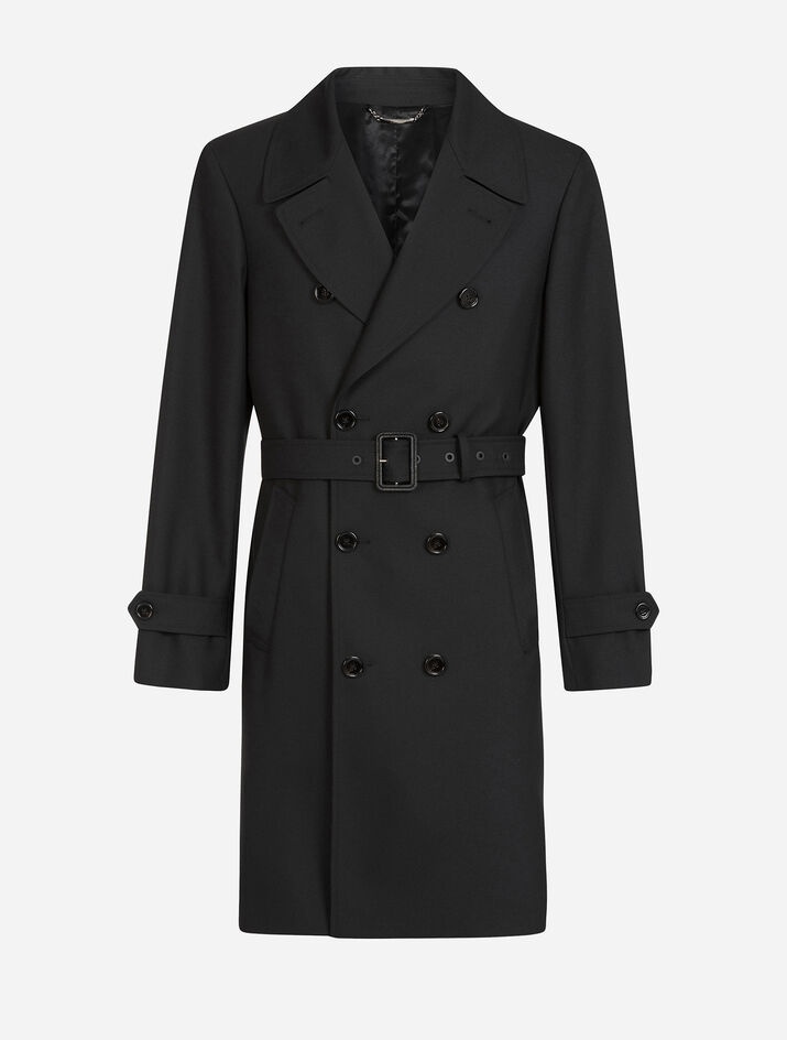 Wool trench coat - 3