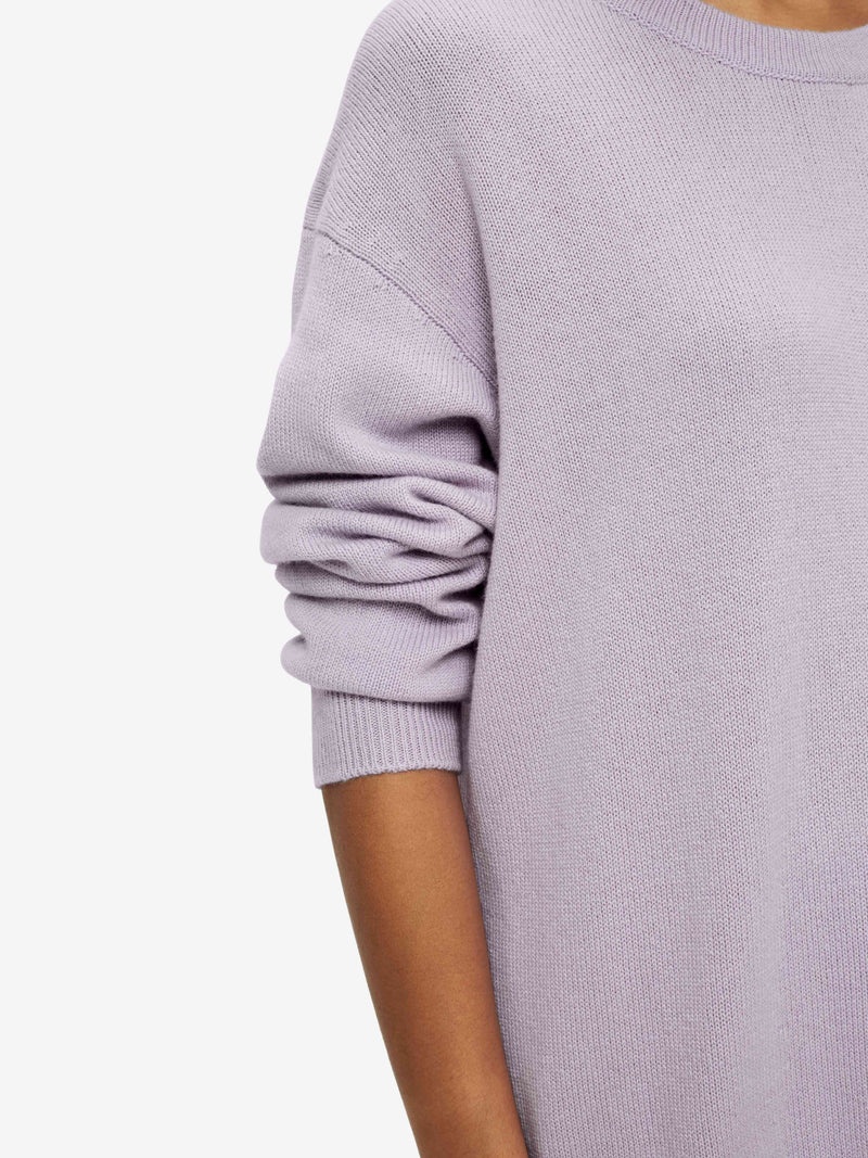 Women's Relaxed Sweater Daphne Cashmere Lilac - 5
