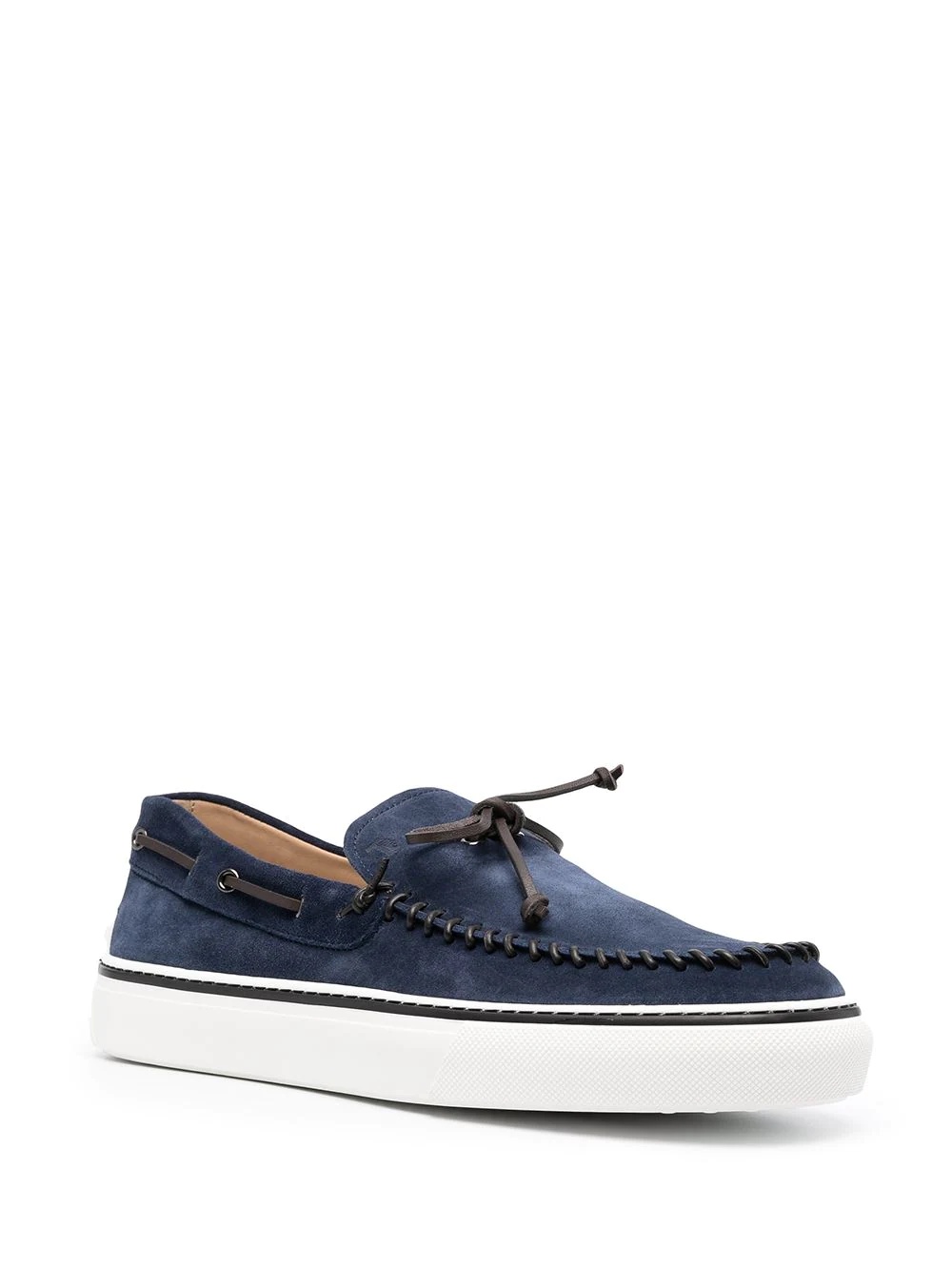 suede lace-up loafers - 2