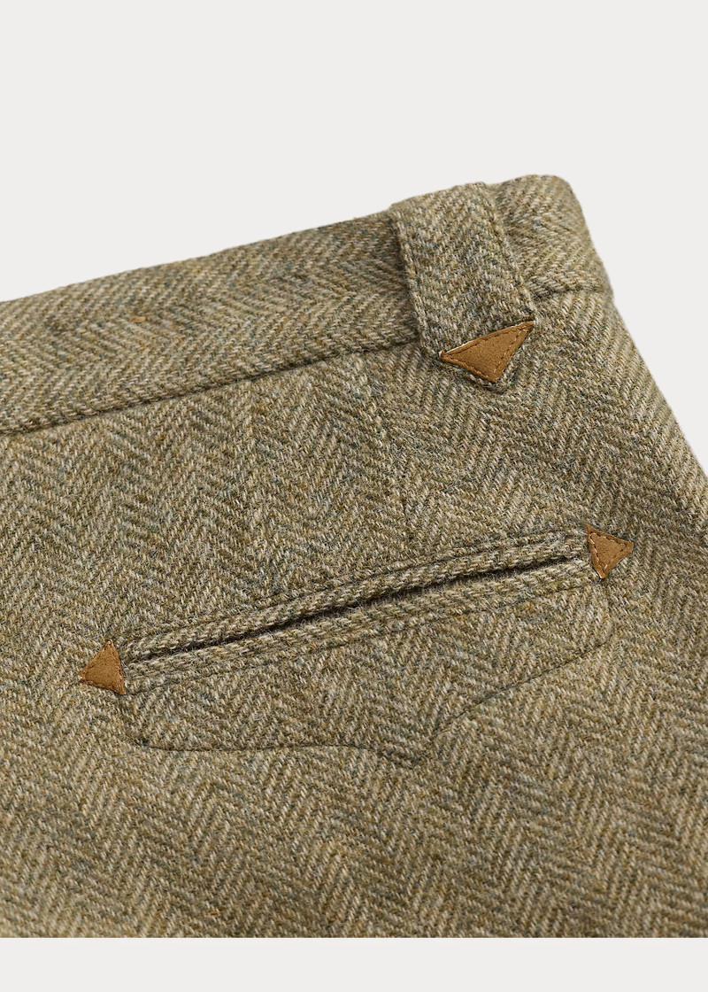 Slim Fit Wool Herringbone Pant 8
