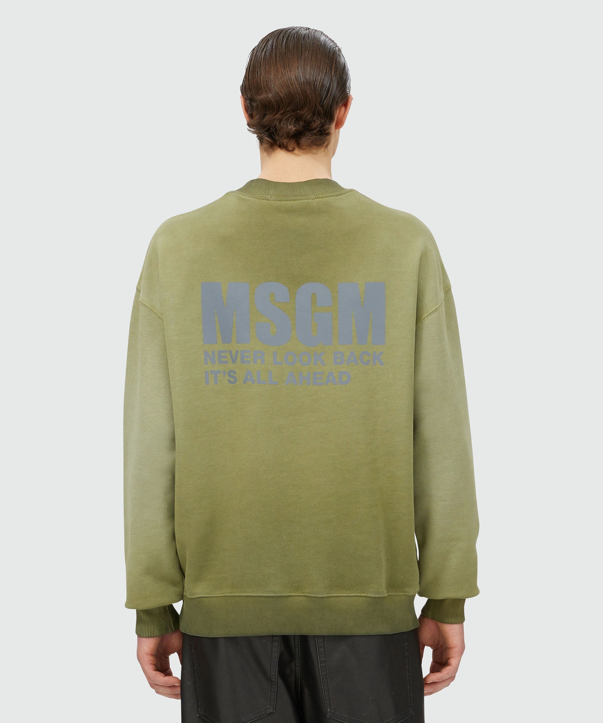 Jersey sweatshirt with reflective logo - 3