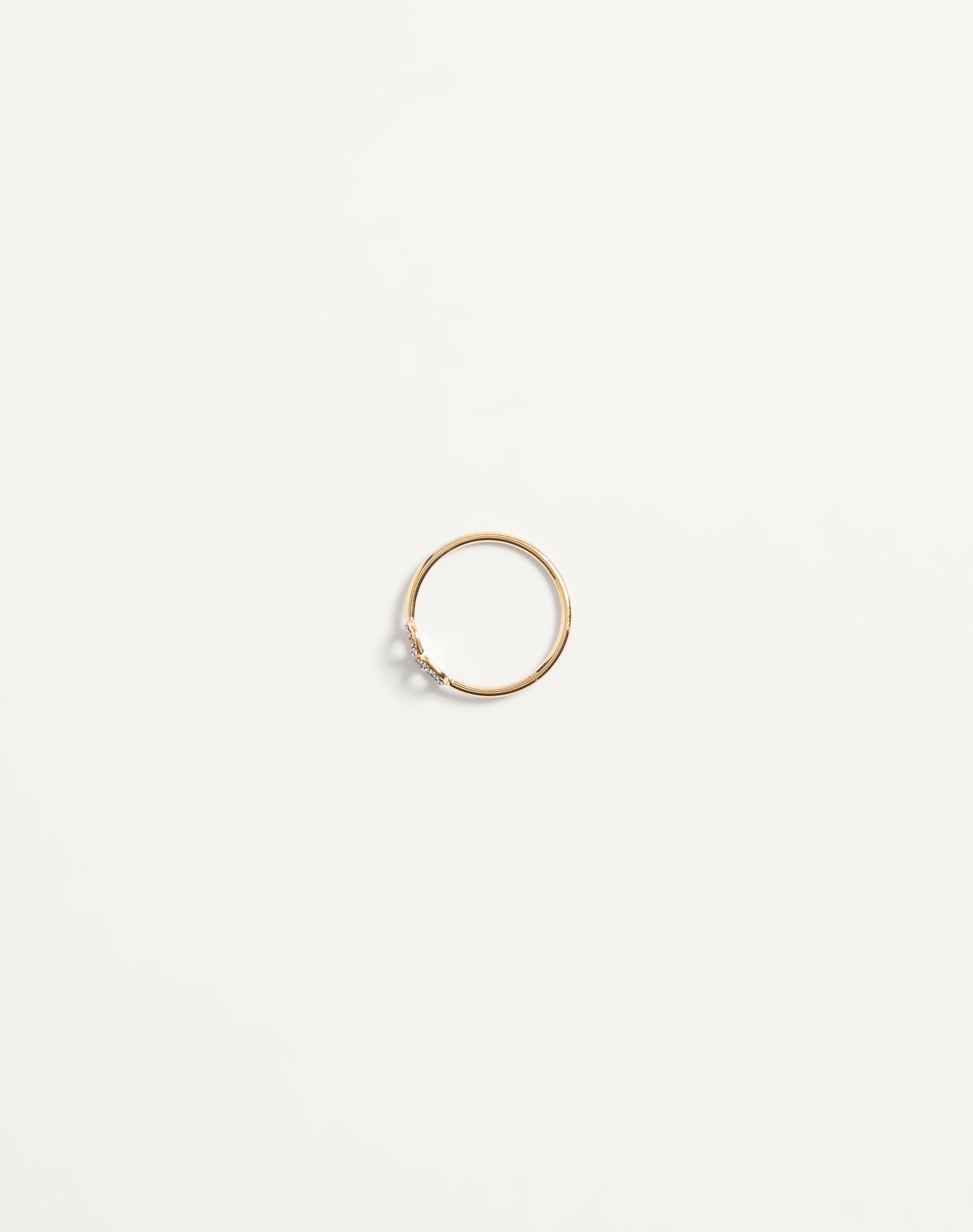 VLOGO SIGNATURE METAL AND SWAROVSKI® CRYSTAL RING - 3