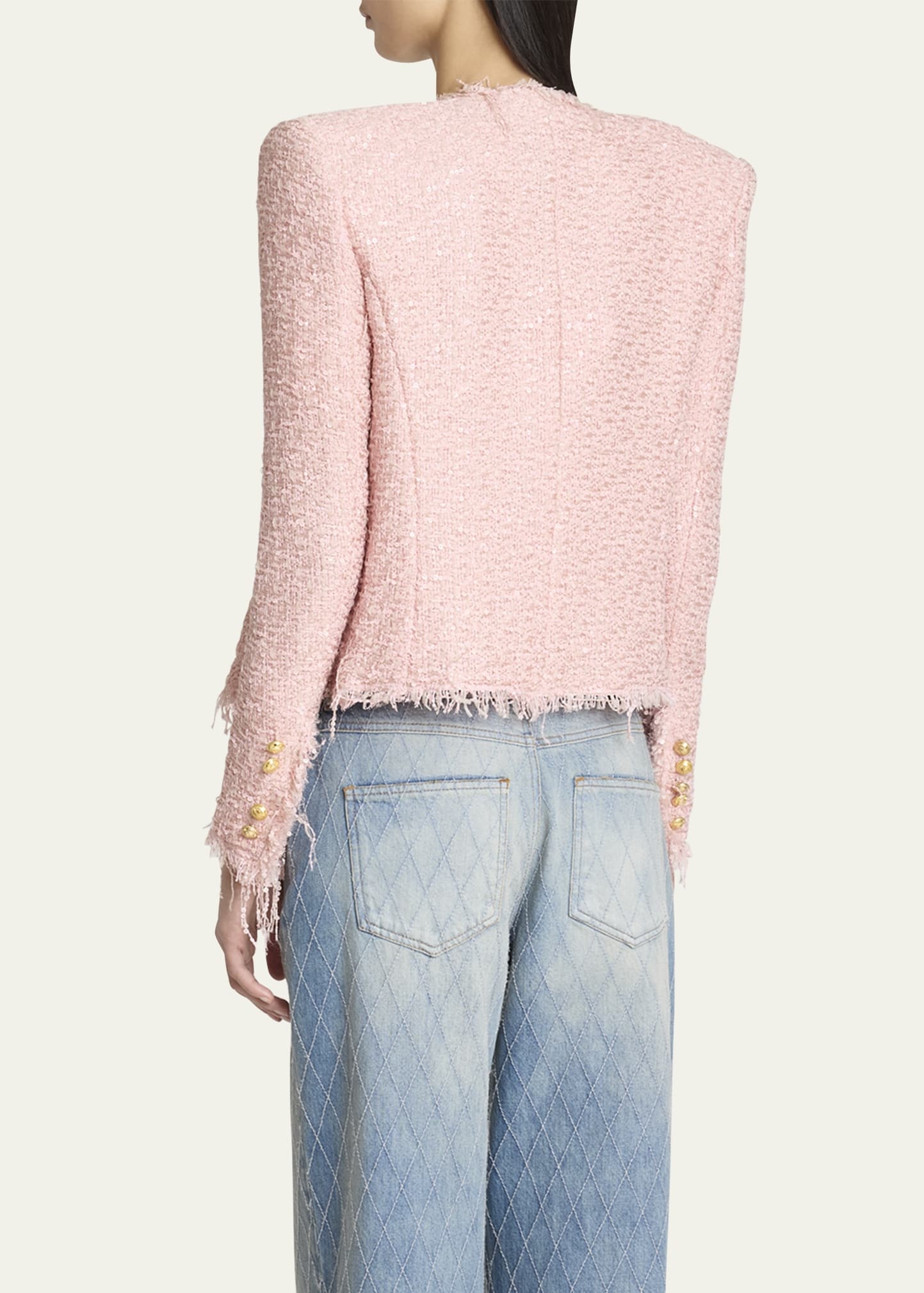 Spencer Sequined Tweed Jacket - 3
