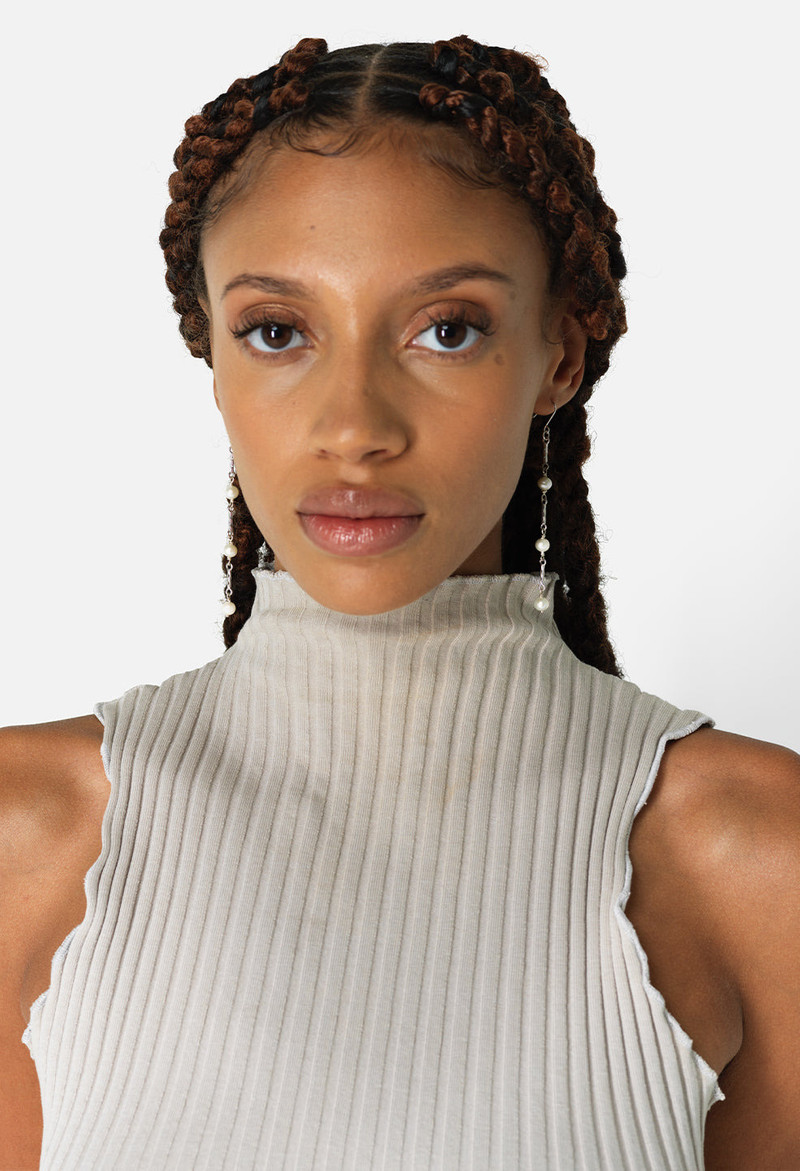 JOHN ELLIOTT X M.A.R.S TWIST LINK PEARL EARRINGS 3