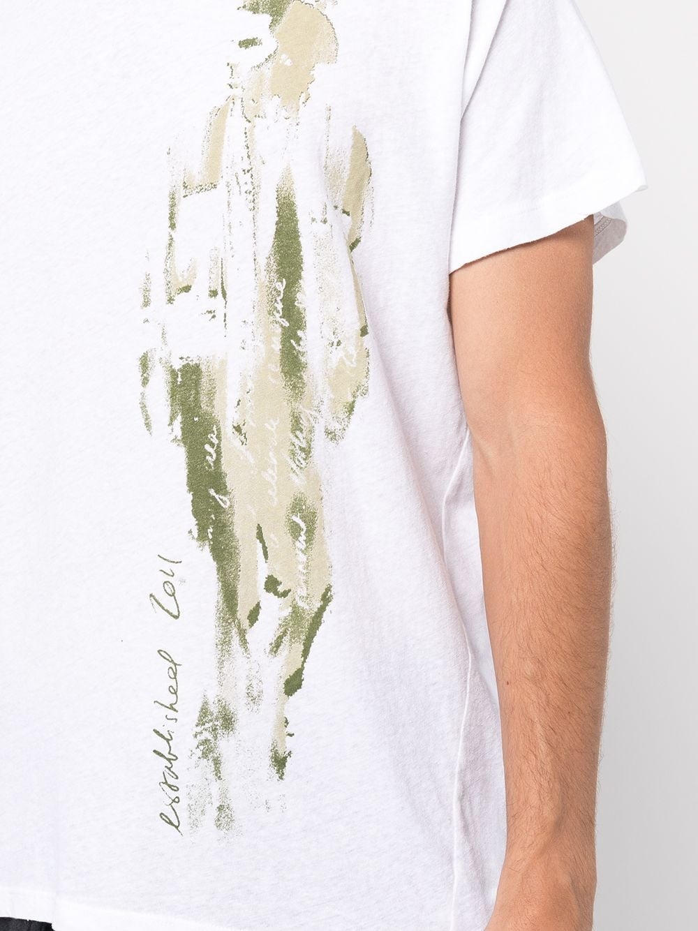 abstract-print T-shirt - 5