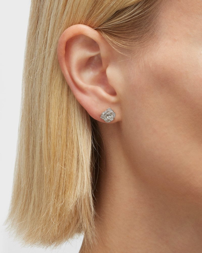 Piaget Rose 18K White Gold Diamond Earrings outlook