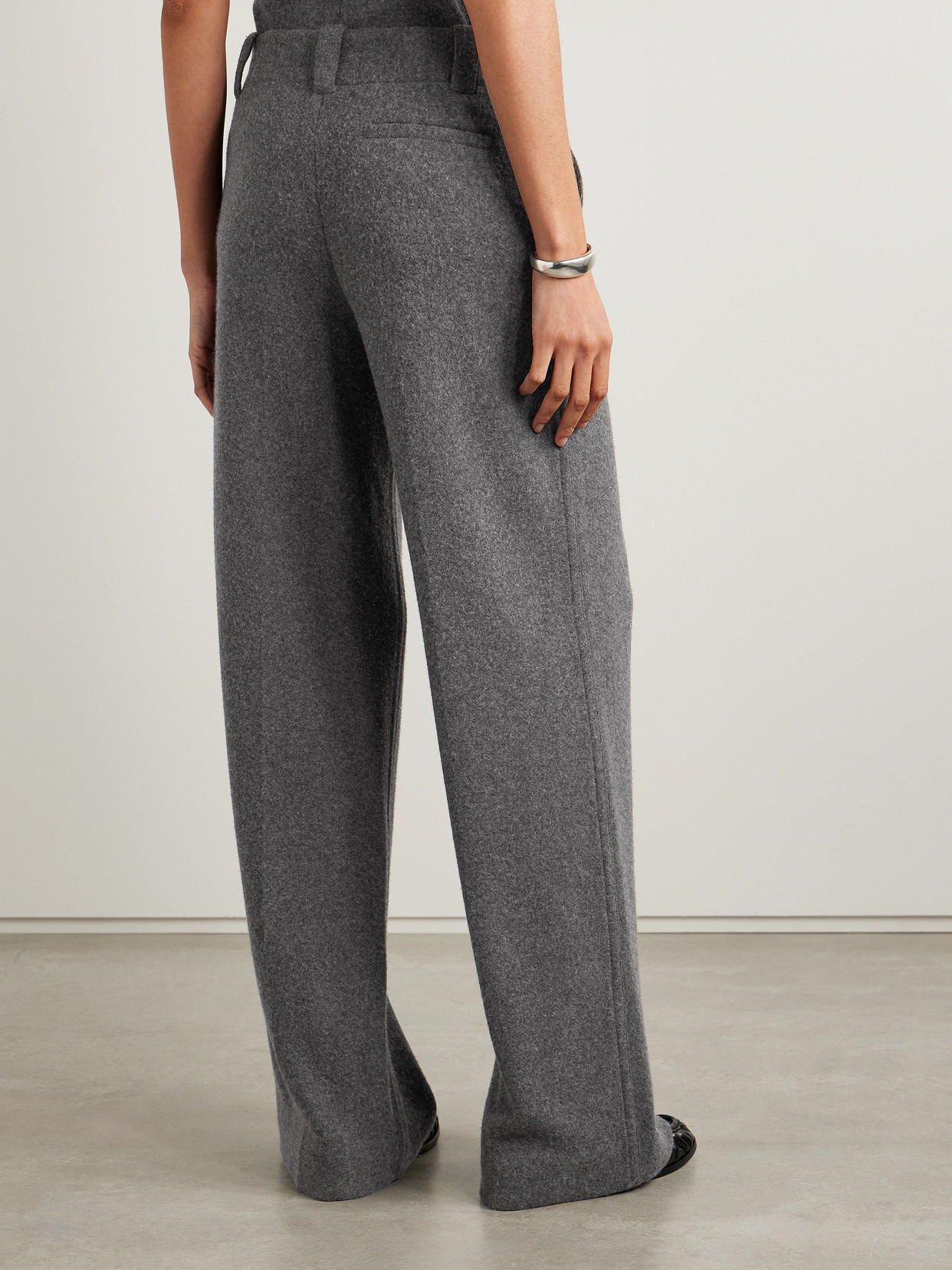 Violet Felt Wide-leg Pants - 3