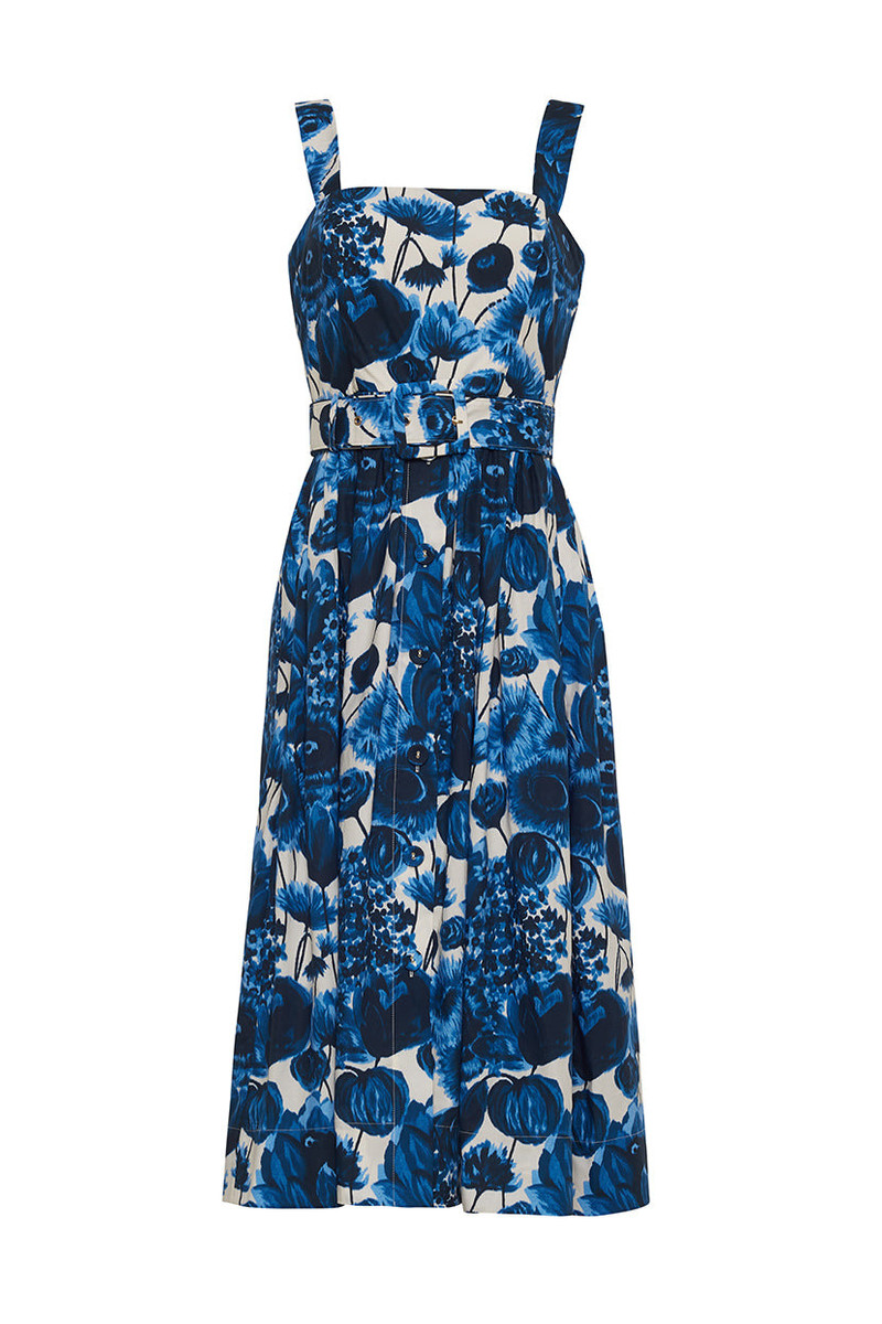 Candace Dress Azure Allure: Radiant Sophistication in Every Detail 1