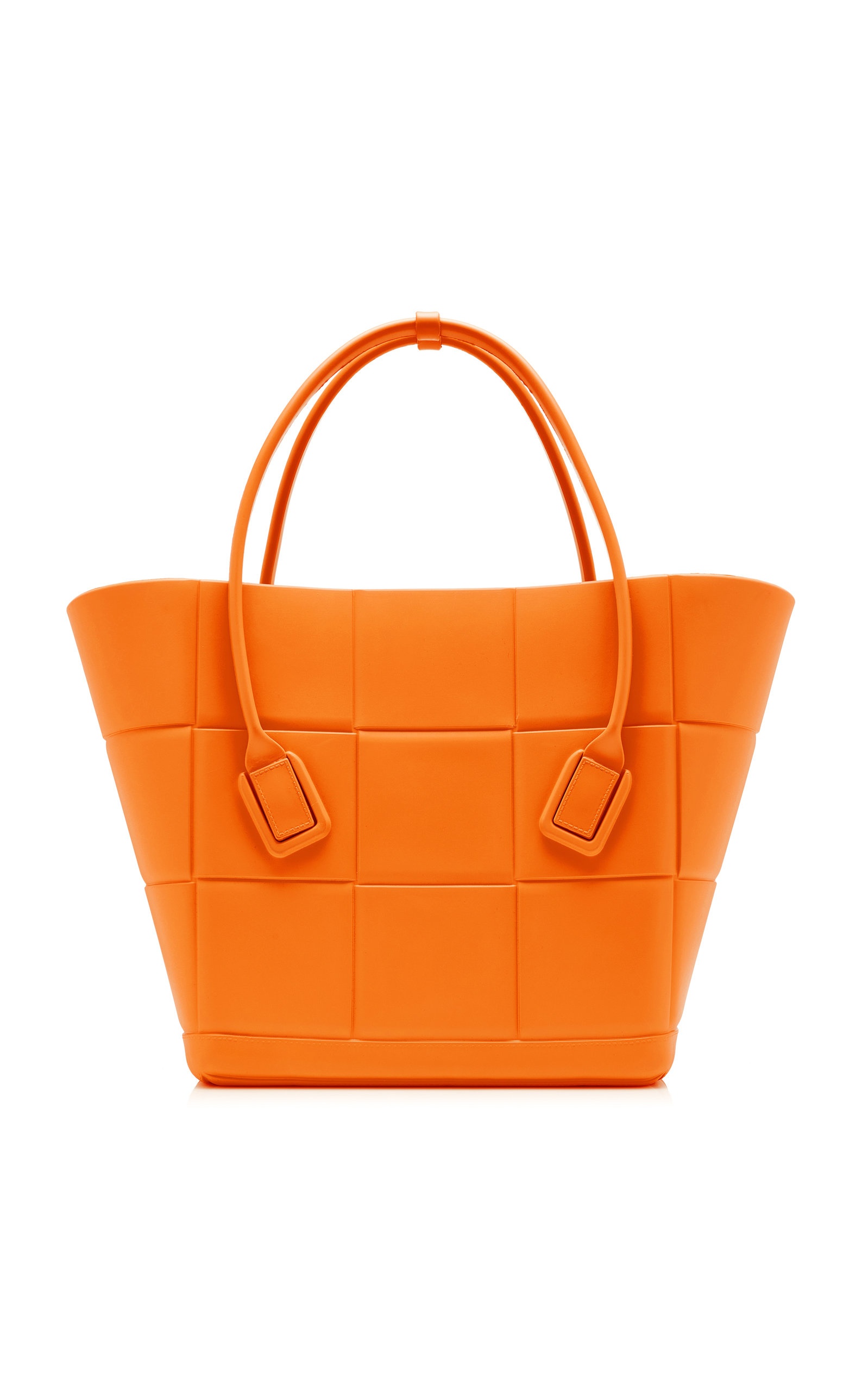 Medium Arco Rubber Shopping Bag orange - 3