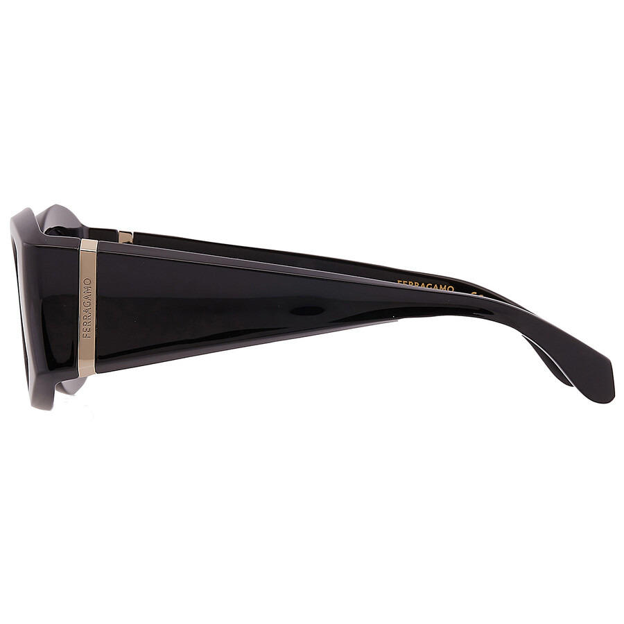 Salvatore Ferragamo Dark Grey Oval Ladies Sunglasses SF2008S 001 55 - 5