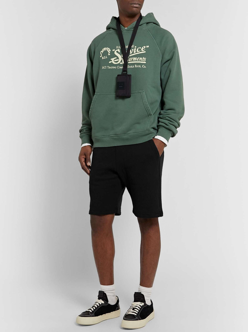 John Elliott Crimson Loopback Cotton-Jersey Drawstring Shorts outlook
