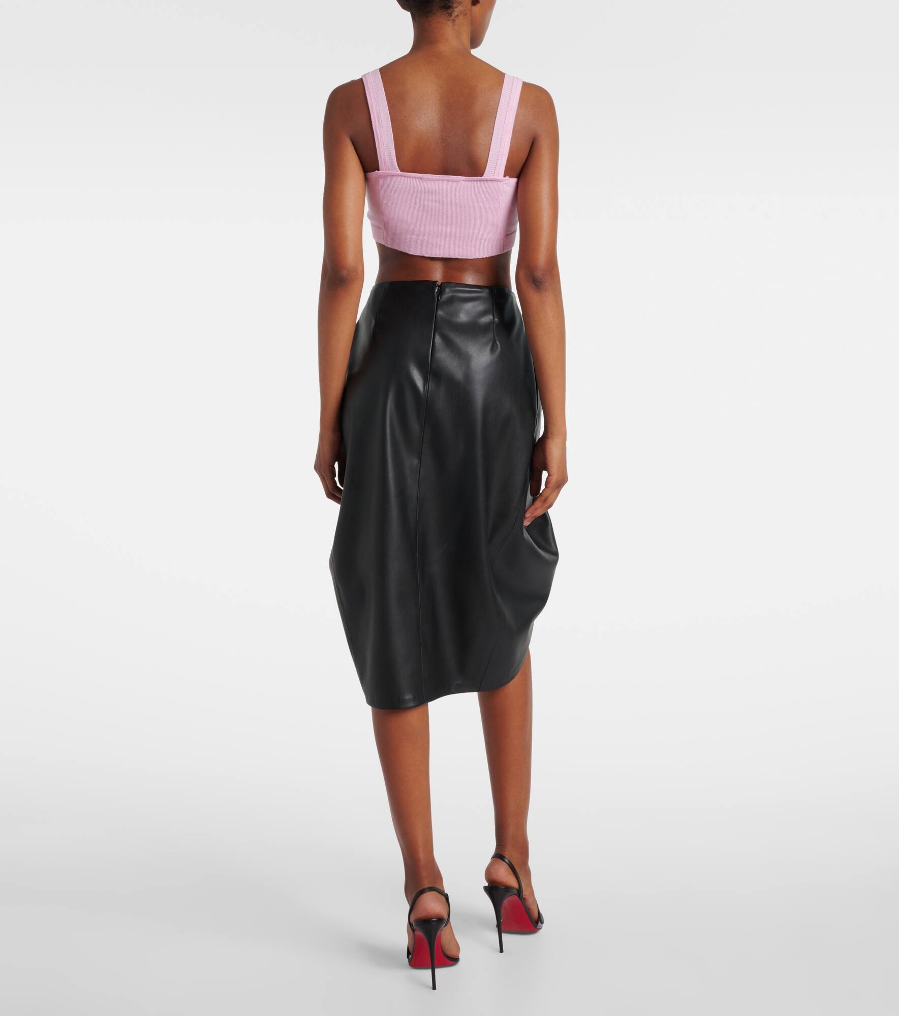 Bea cotton and cashmere bra top - 3