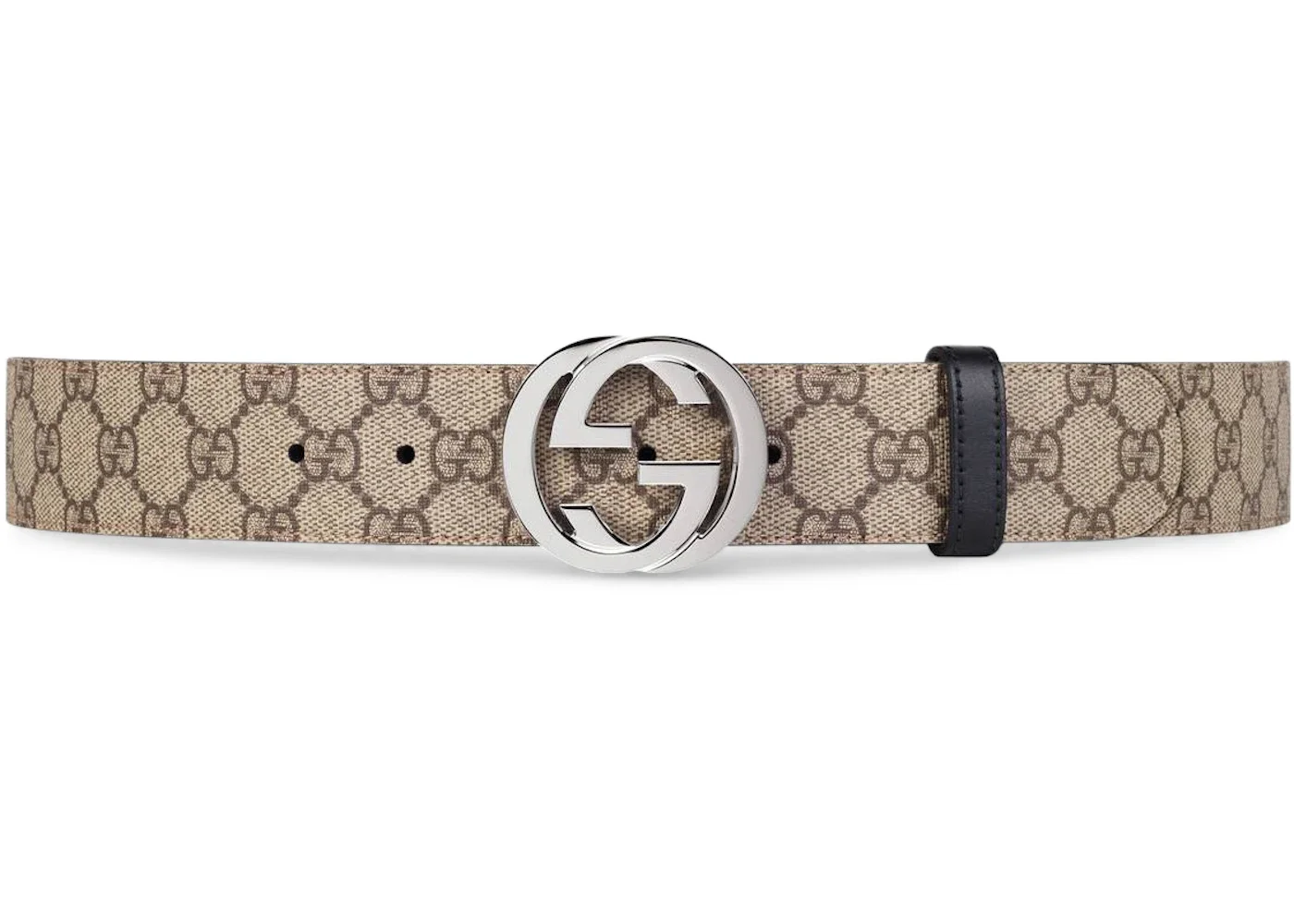Gucci Reversible GG Supreme Belt Beige/Ebony - 1