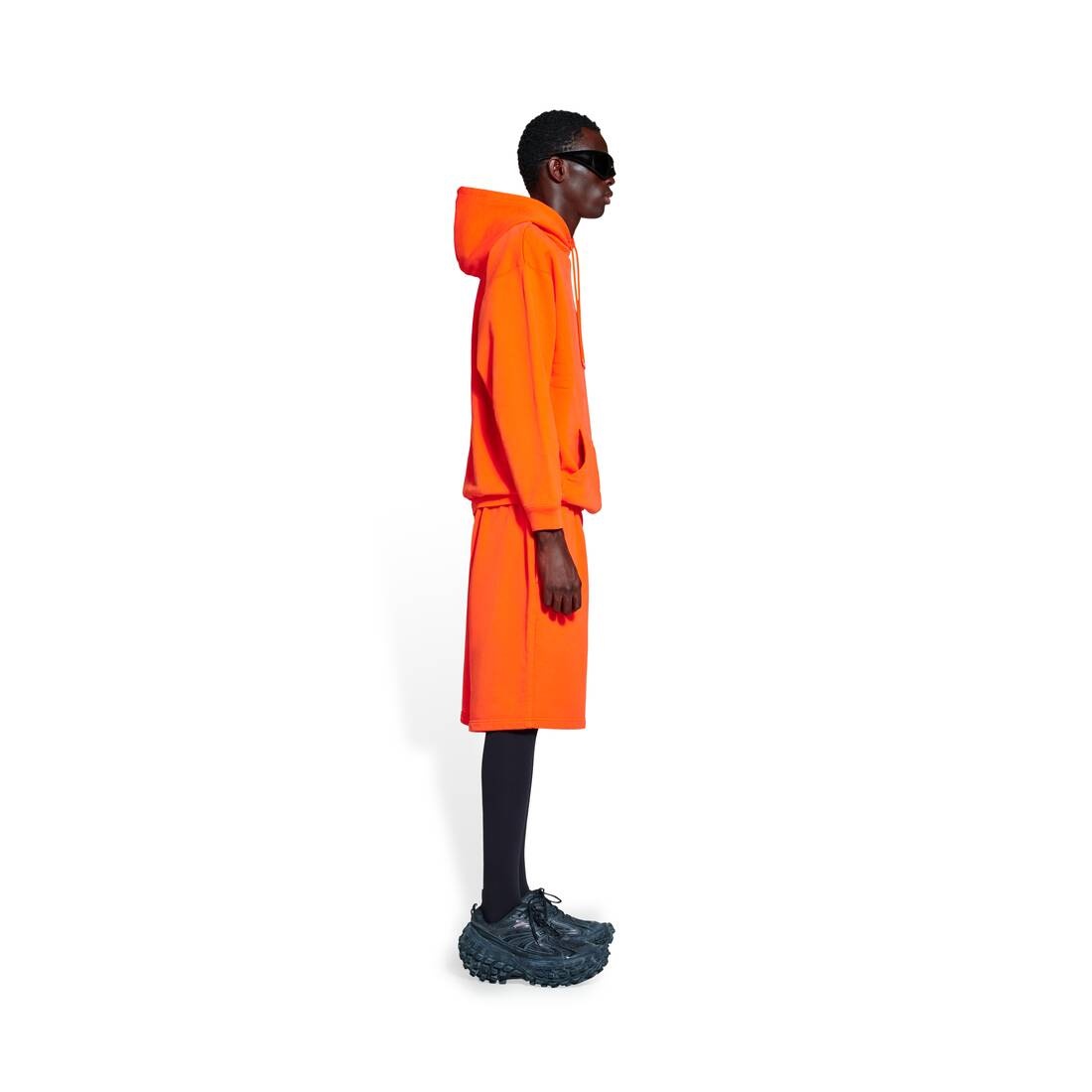 Men's Bb Corp Sweat Shorts in Orange - 3
