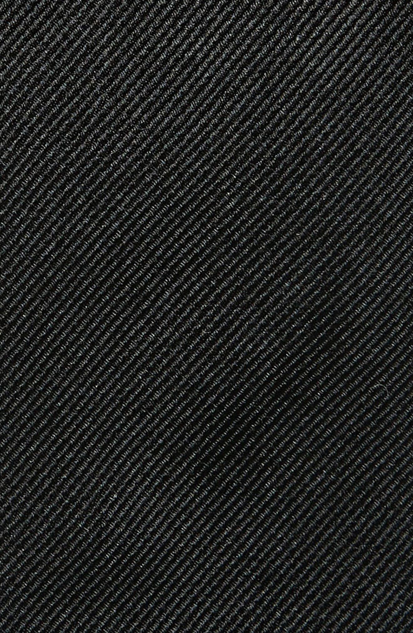 BOSS Solid Silk Skinny Tie in Black at Nordstrom - 2