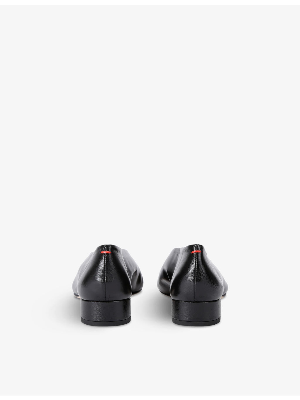 Delia pointed-toe leather heeled courts - 4