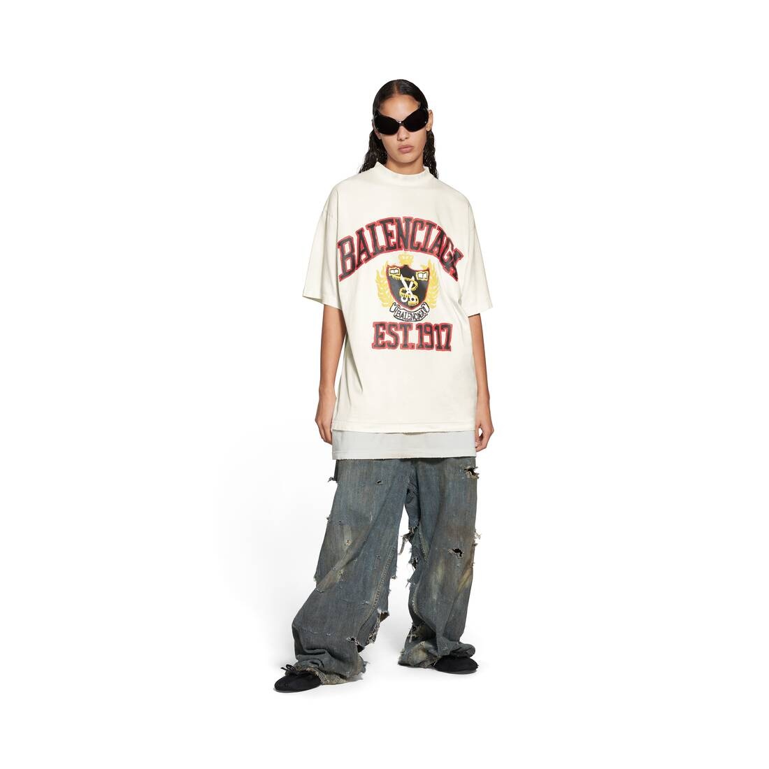 Diy College T-shirt Medium Fit in White - 2