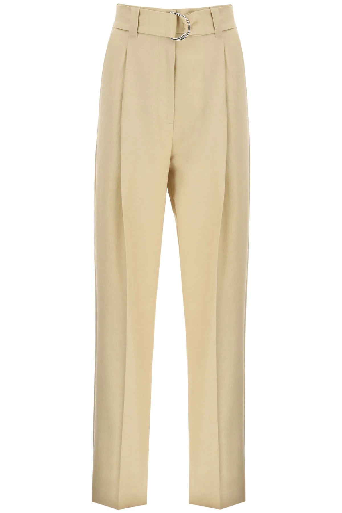 BELTED WIDE LEG TROUSERS - 1