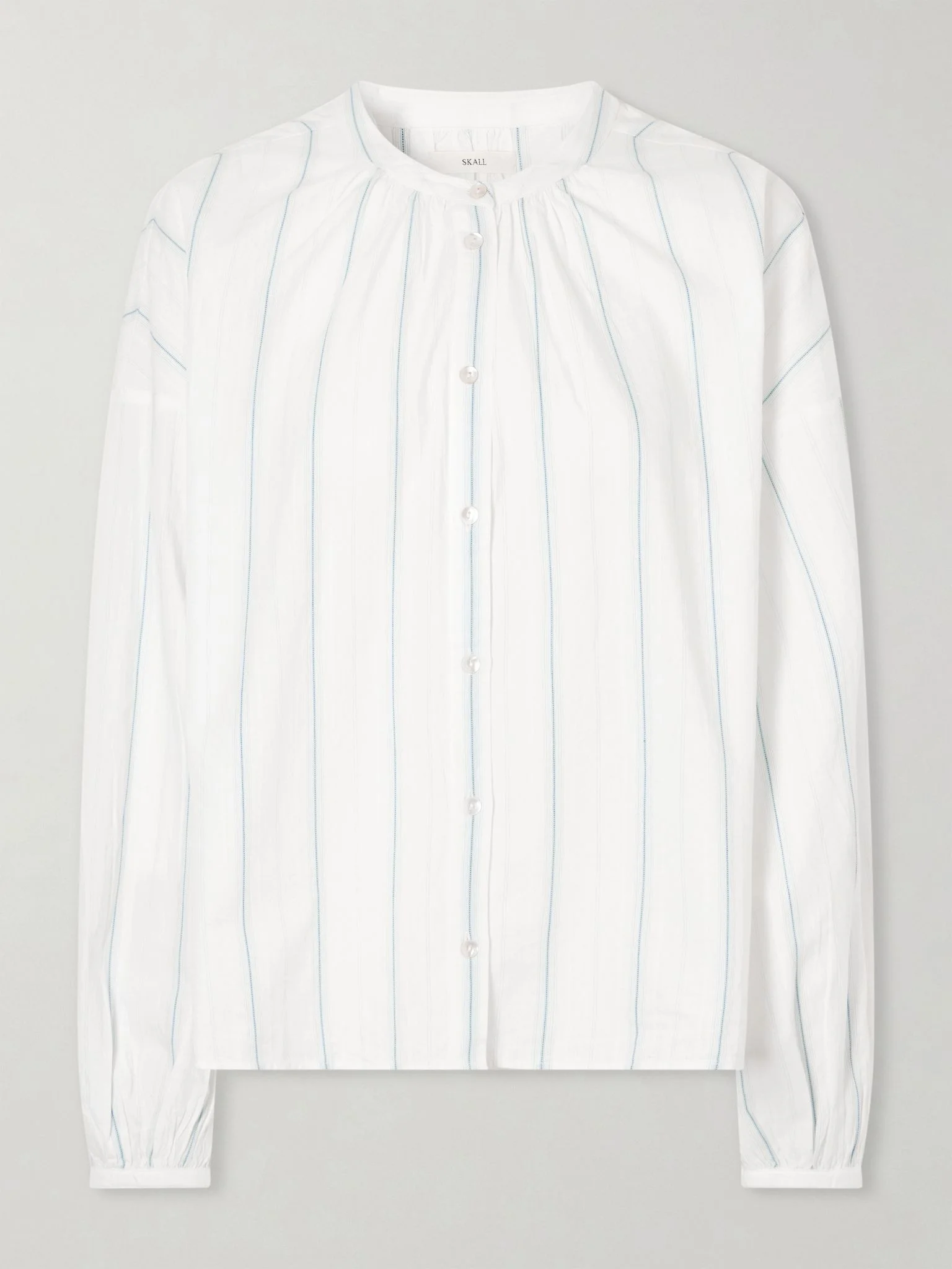 Cilla striped organic cotton shirt White - 1