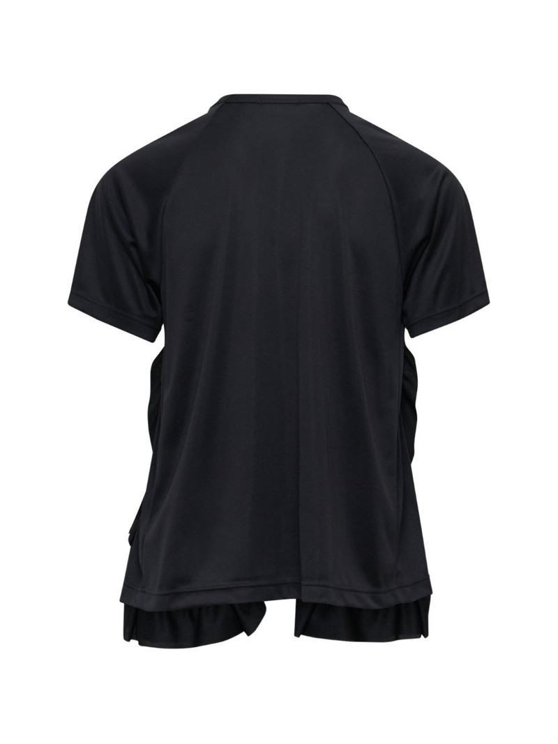 Comme des Garçons Homme Plus ruffled-panel zip-detail T-shirt outlook