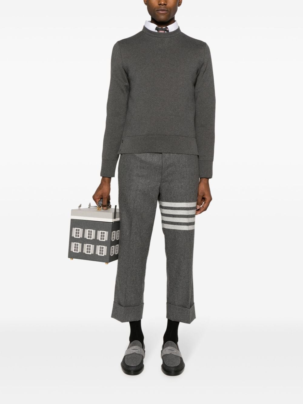crew-neck cotton sweatshirt - 2