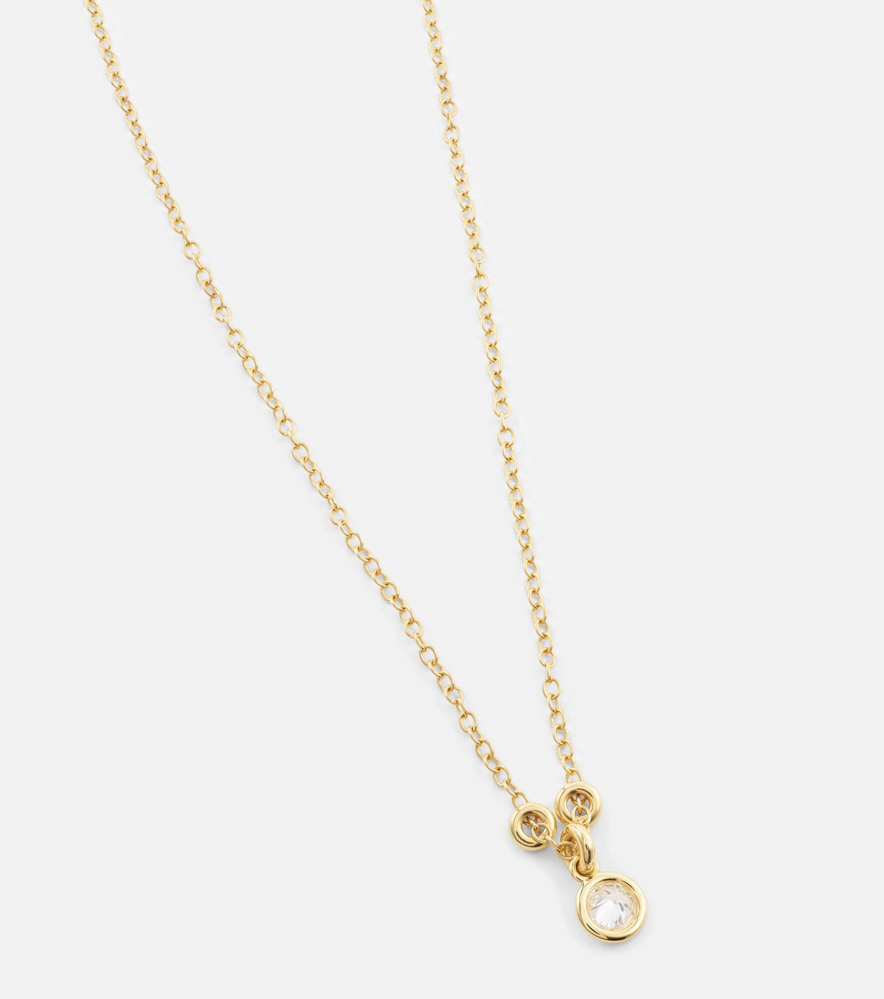 Amirah 18kt gold necklace with diamonds - 6