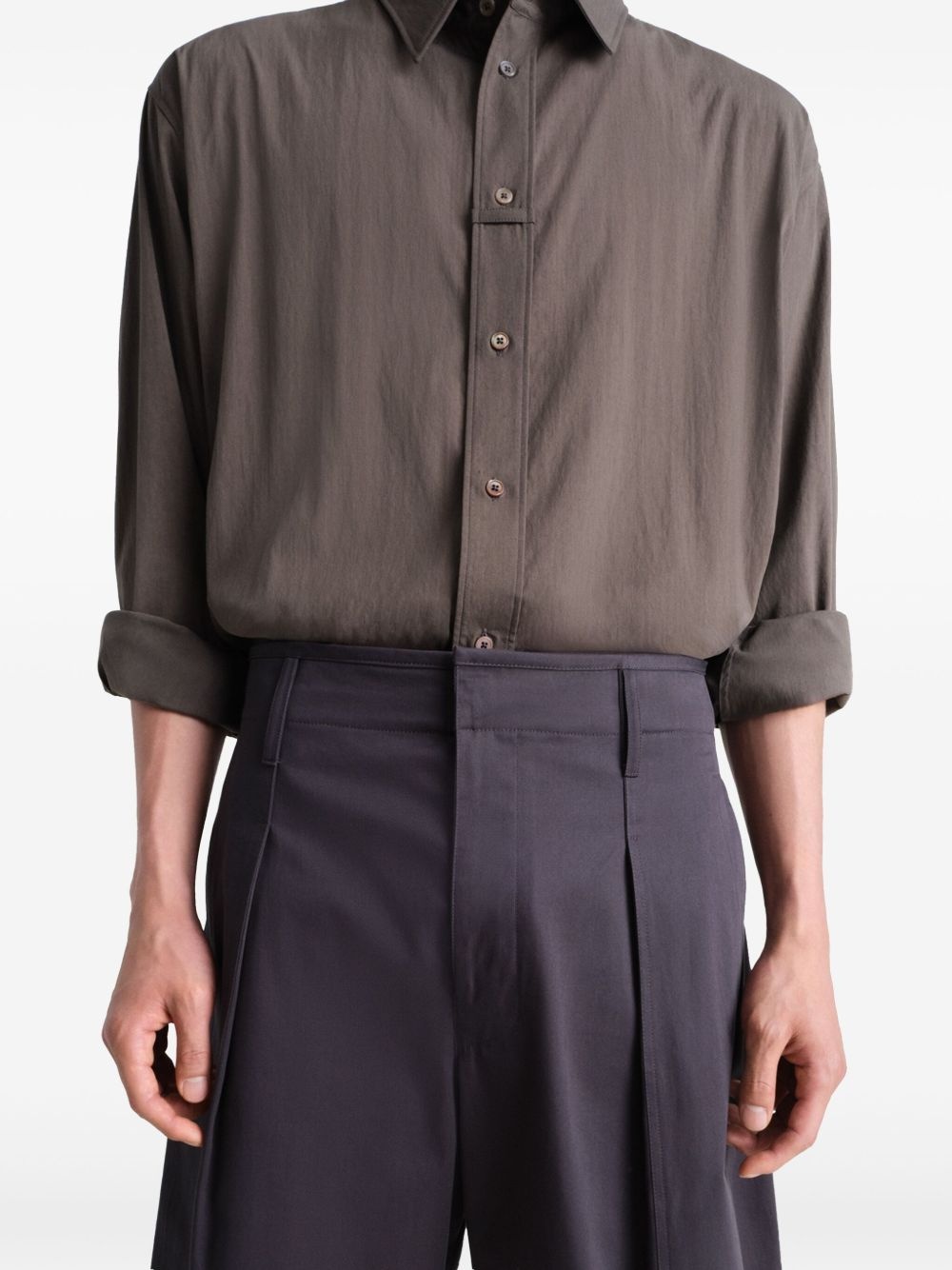 pleated bermuda shorts - 3