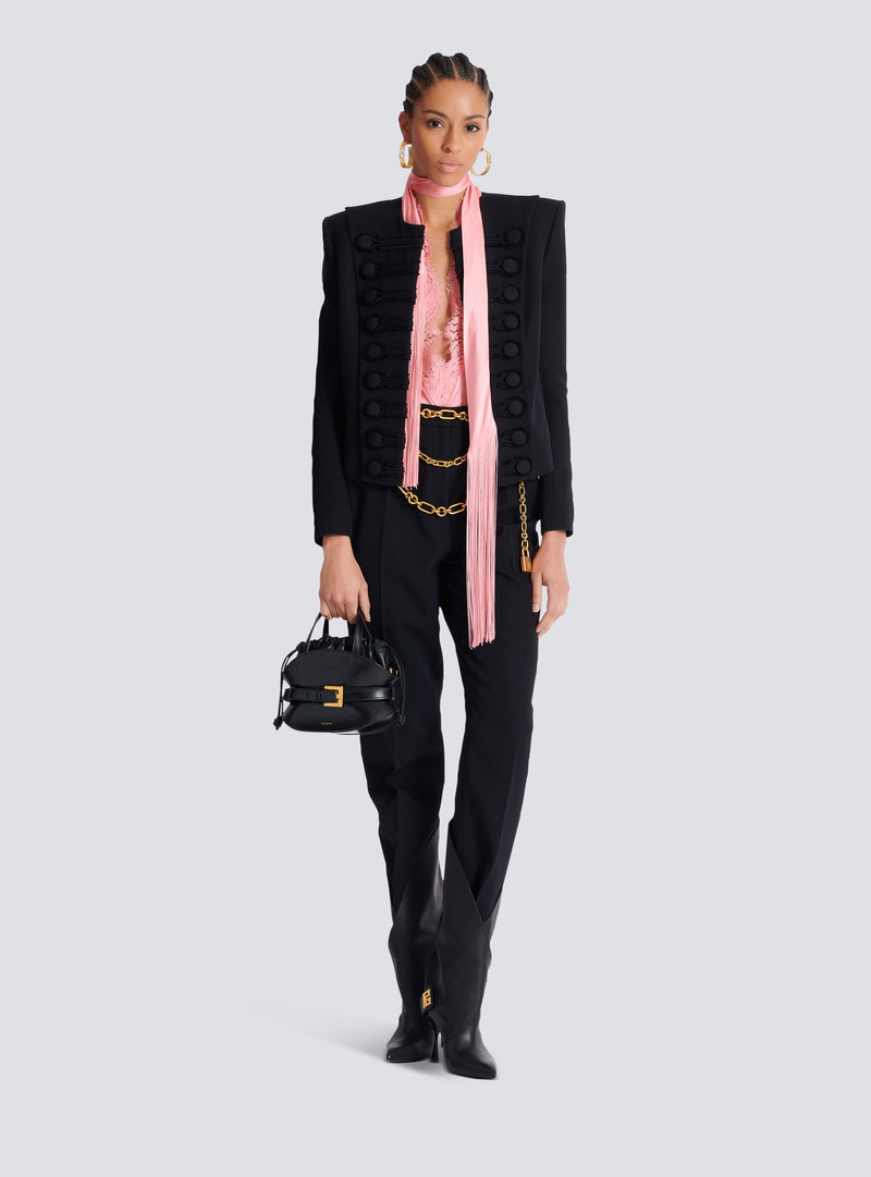 Balmain Grain de poudre edge-to-edge spencer jacket outlook