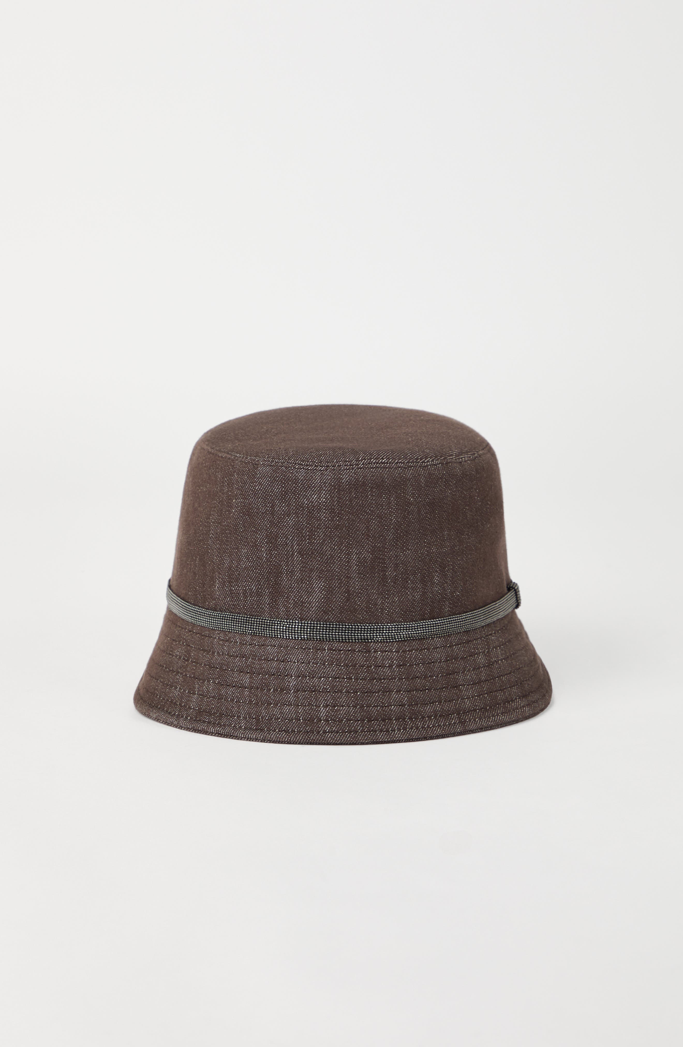 Brunello Cucinelli Bucket hat with monili in Chocolate at Nordstrom - 2