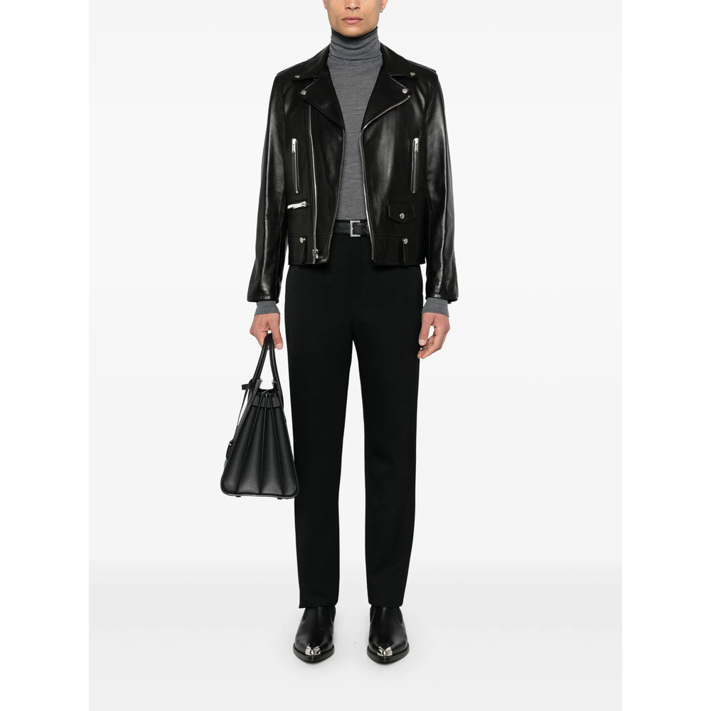 Saint Laurent Black Jackets - Biker Jackets Men - 3