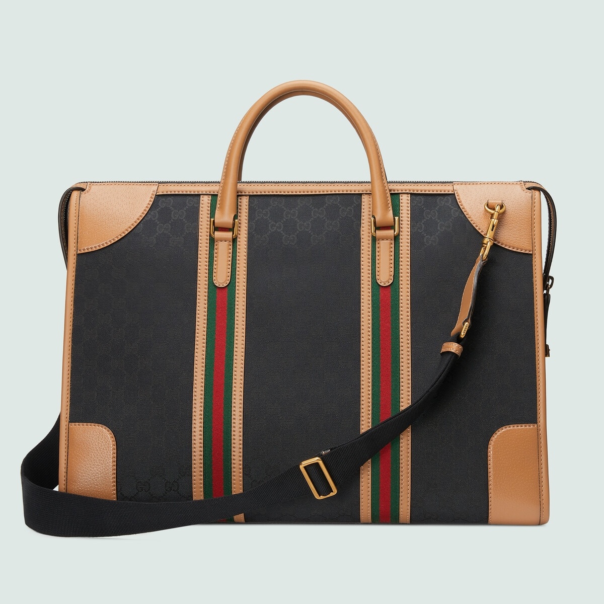 Extra large canvas duffle bag with Double G - 5
