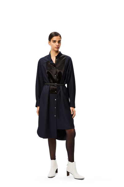 Loewe Asymmetric shirtdress in wool outlook