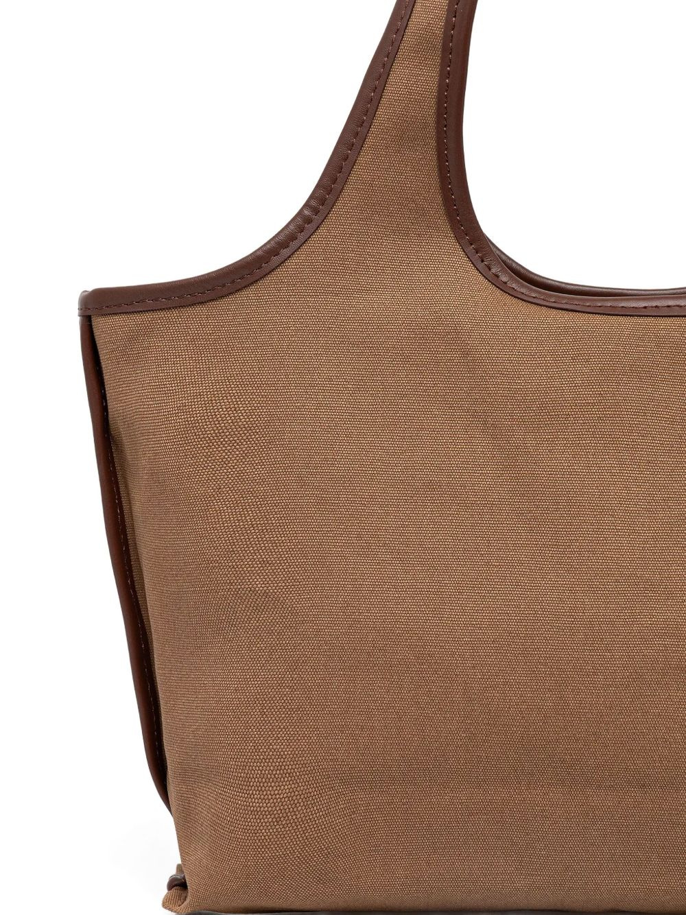 medium Harper leather-trimmed canvas tote bag - 3