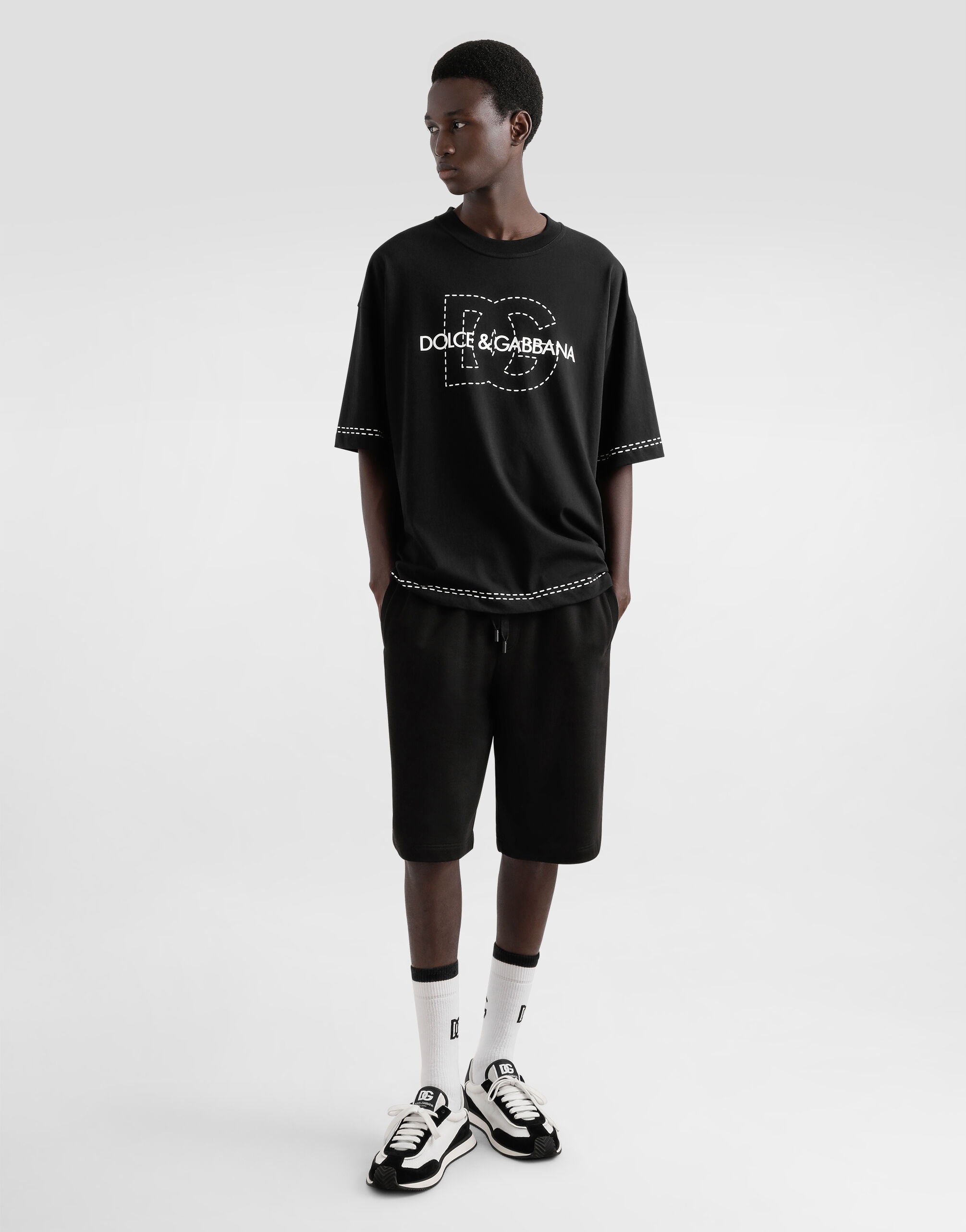 Cotton jogging shorts - 2