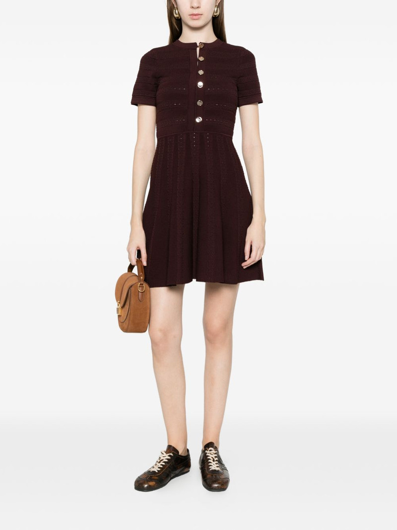 Sandro button knitted mini dress outlook