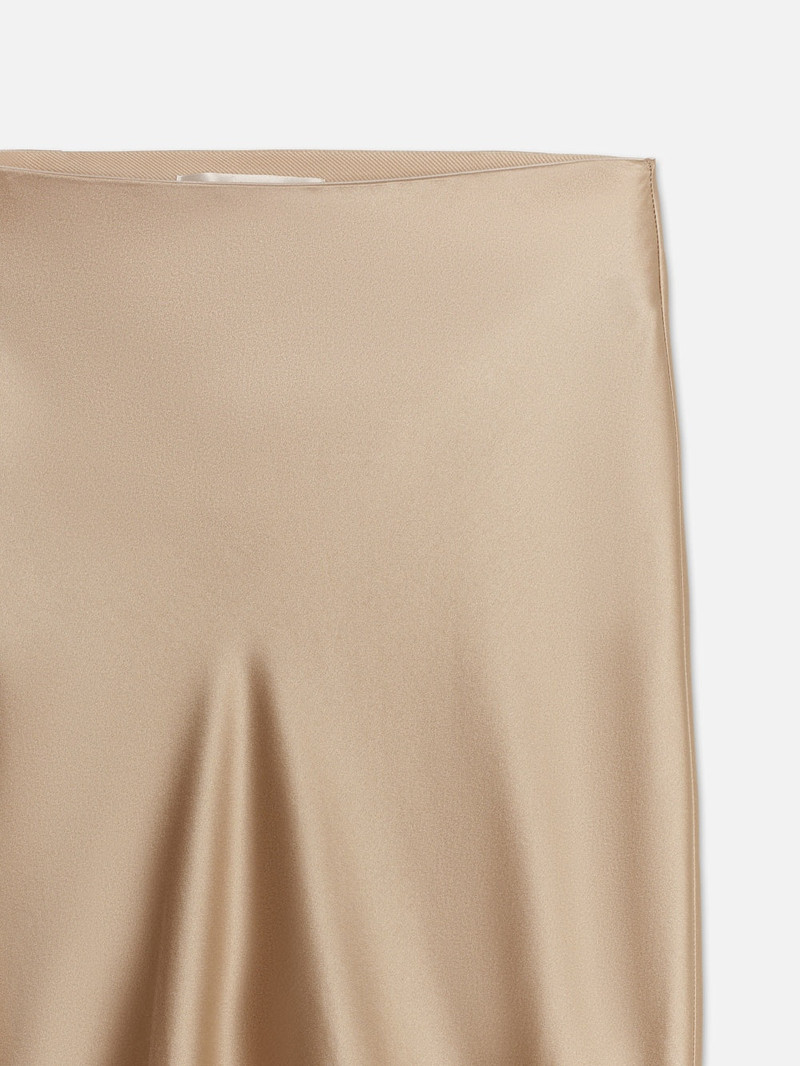 90's Bias Skirt in Khaki Tan 2