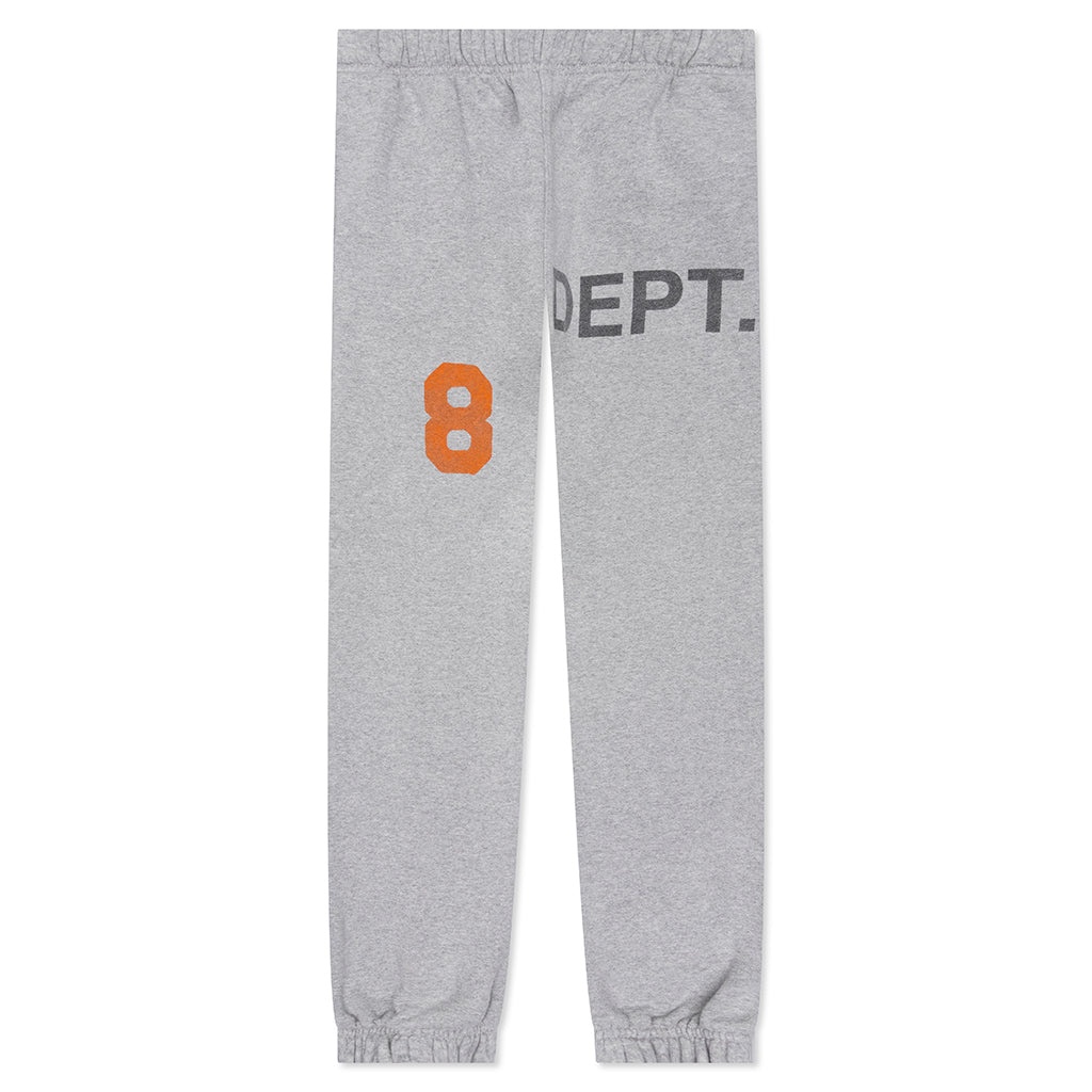 DEEP LOGO SWEATPANTS - HEATHER GREY - 1