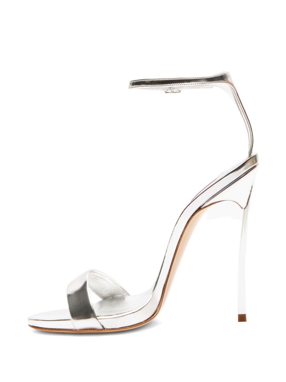 120mm metallic heeled sandals - 4