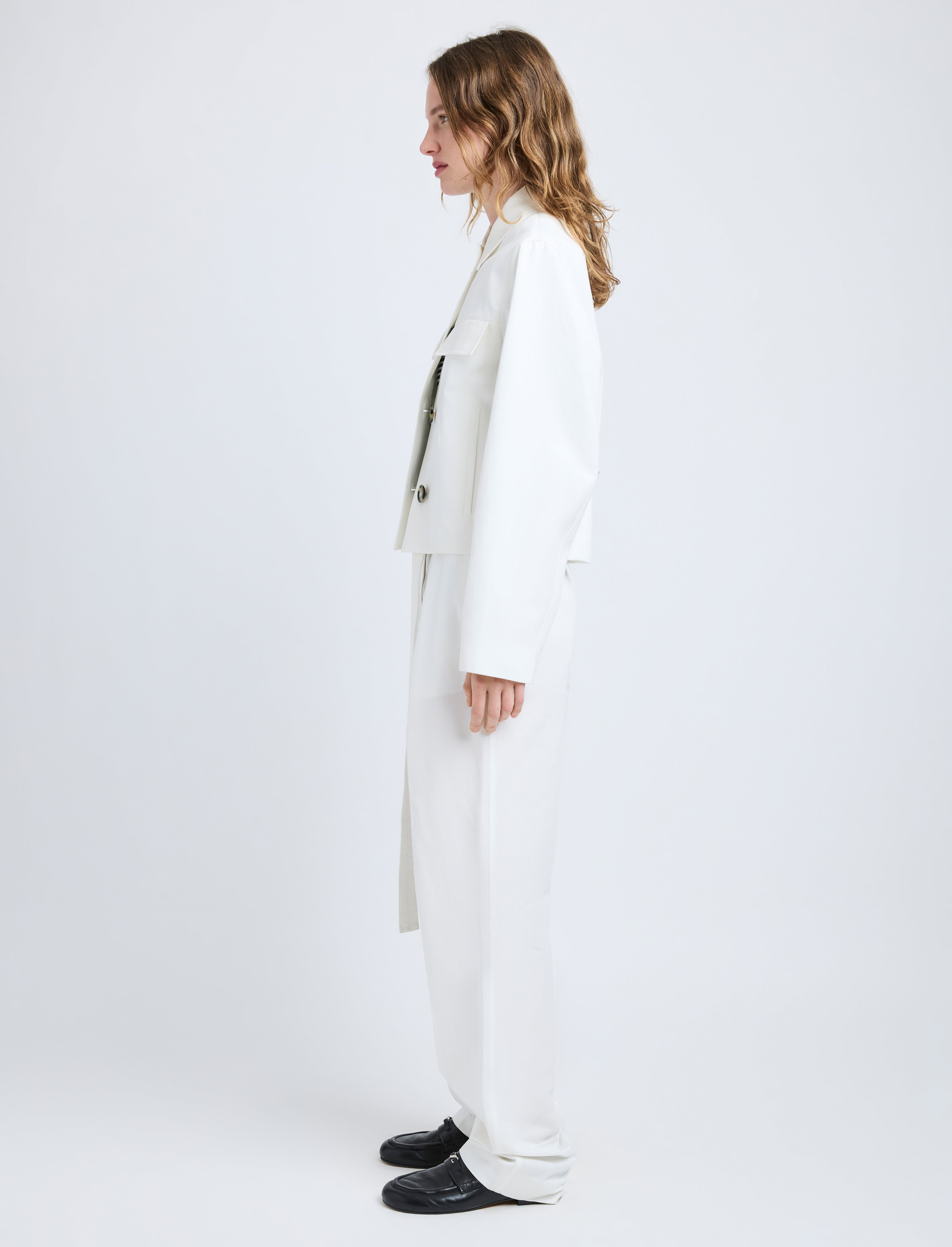 Thelma Jacket in Cotton Linen Suiting - 4