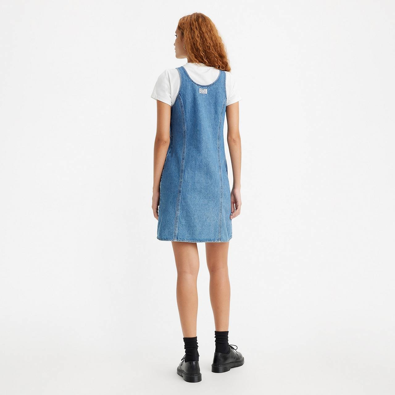 ALYSSA DENIM JUMPER DRESS - 2