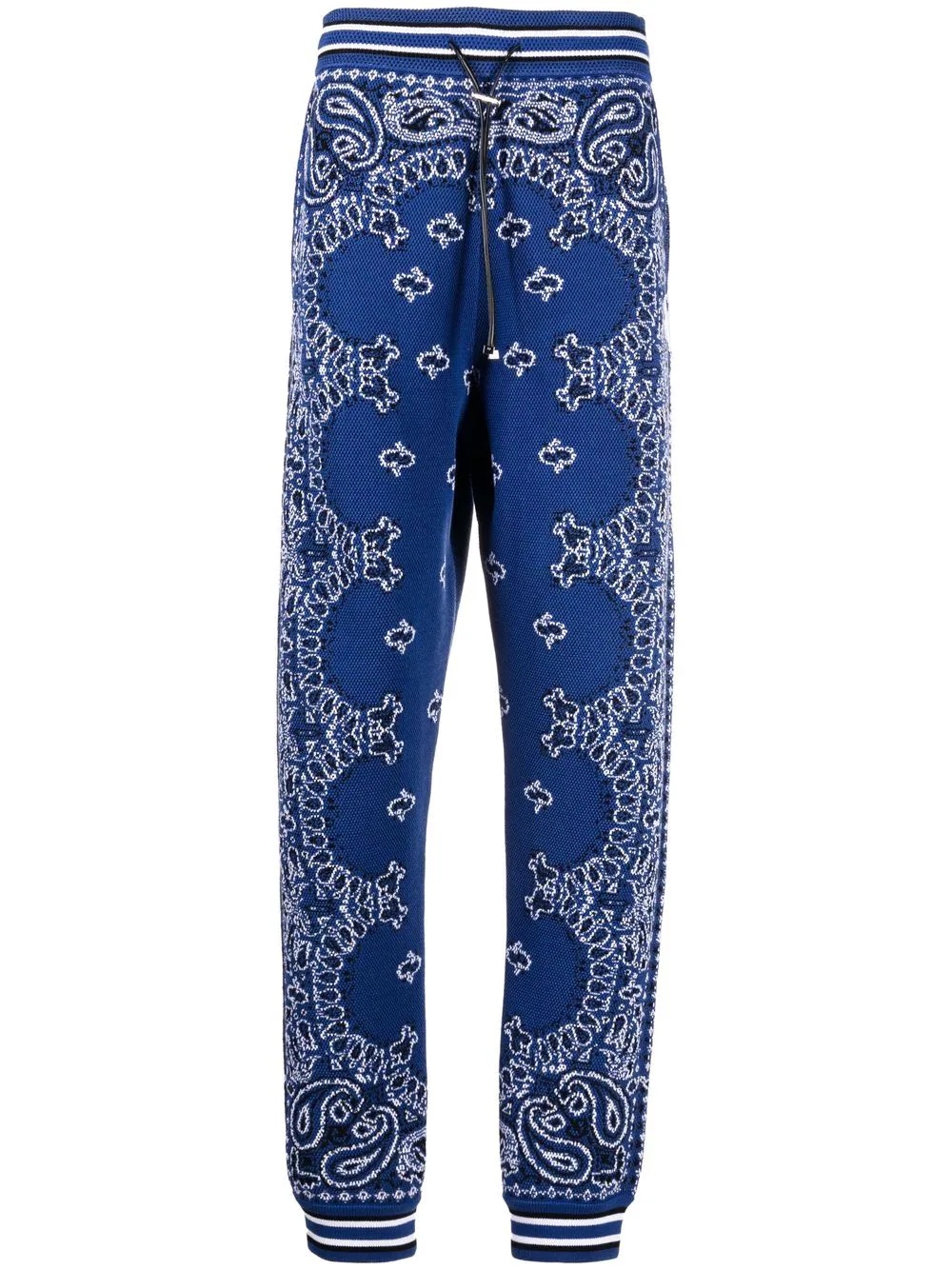 bandana-print track trousers - 1