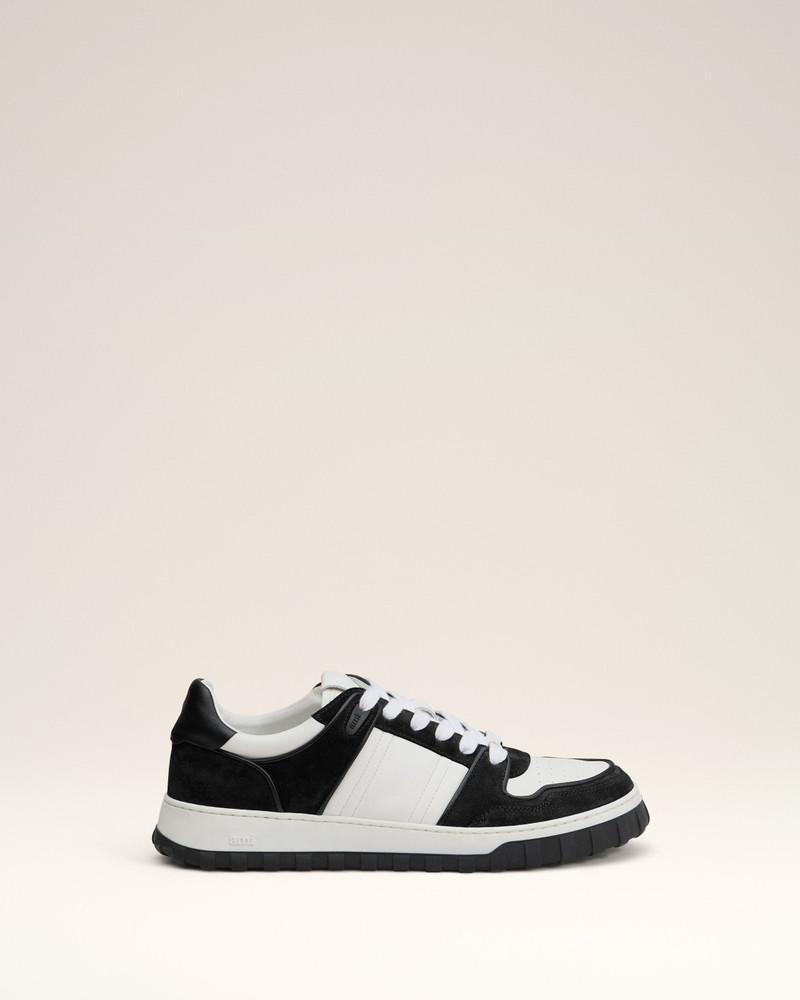 WHITE LEATHER LOW TOP WALK SNEAKERS 1