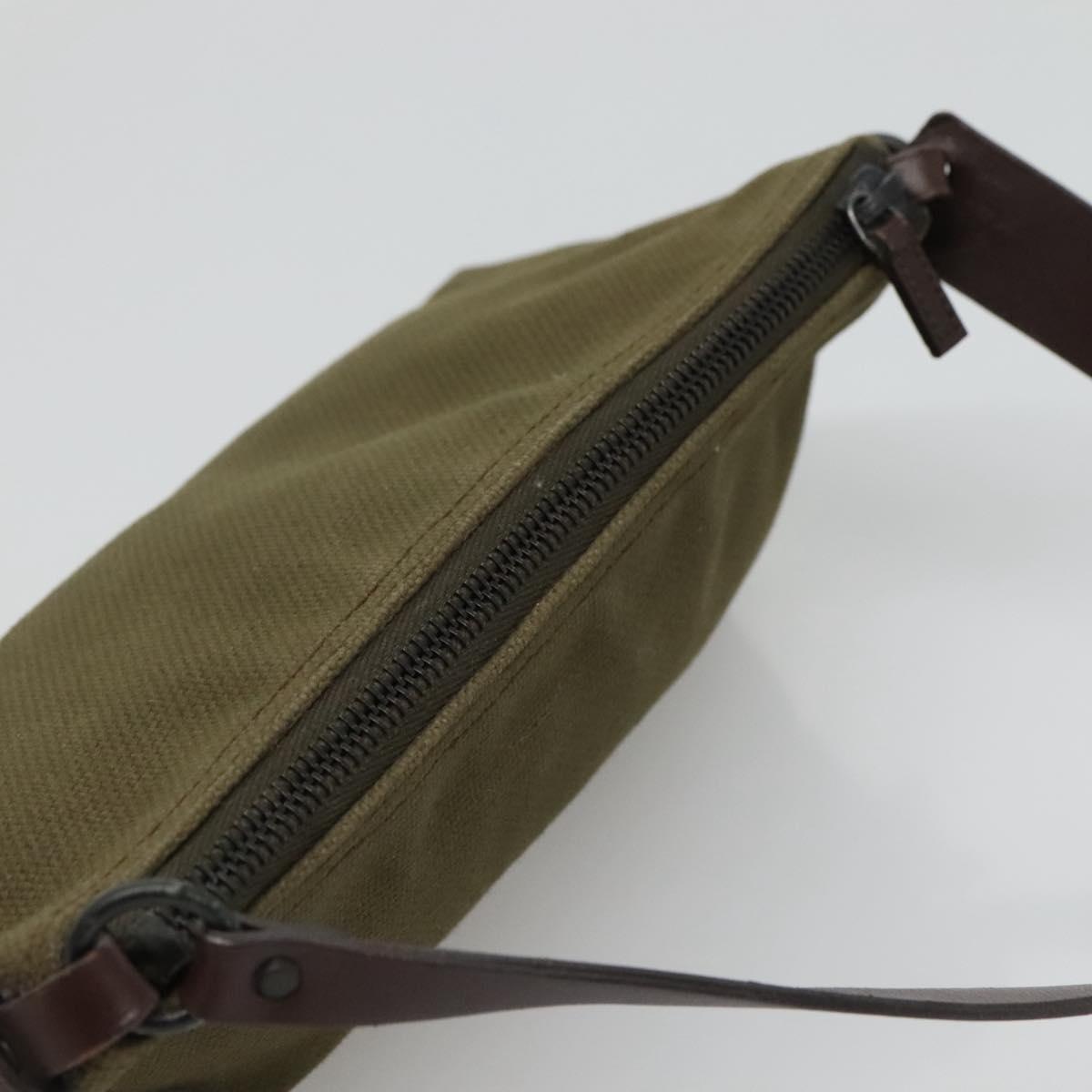 GUCCI Hand Bag Canvas Leather Khaki - 6