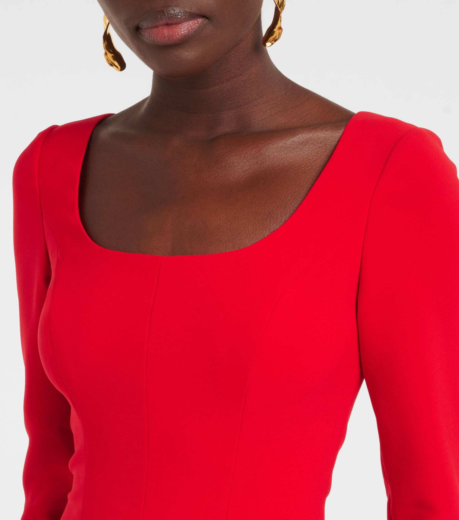 Crêpe midi dress - 4